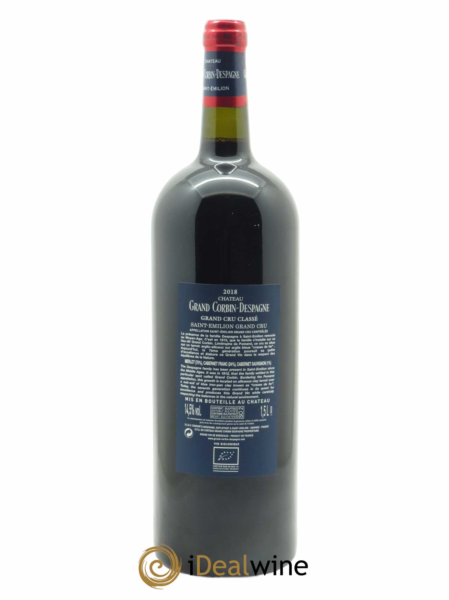 Château Grand Corbin Despagne Grand Cru Classé 2018 - Lot of 1 magnum - 1