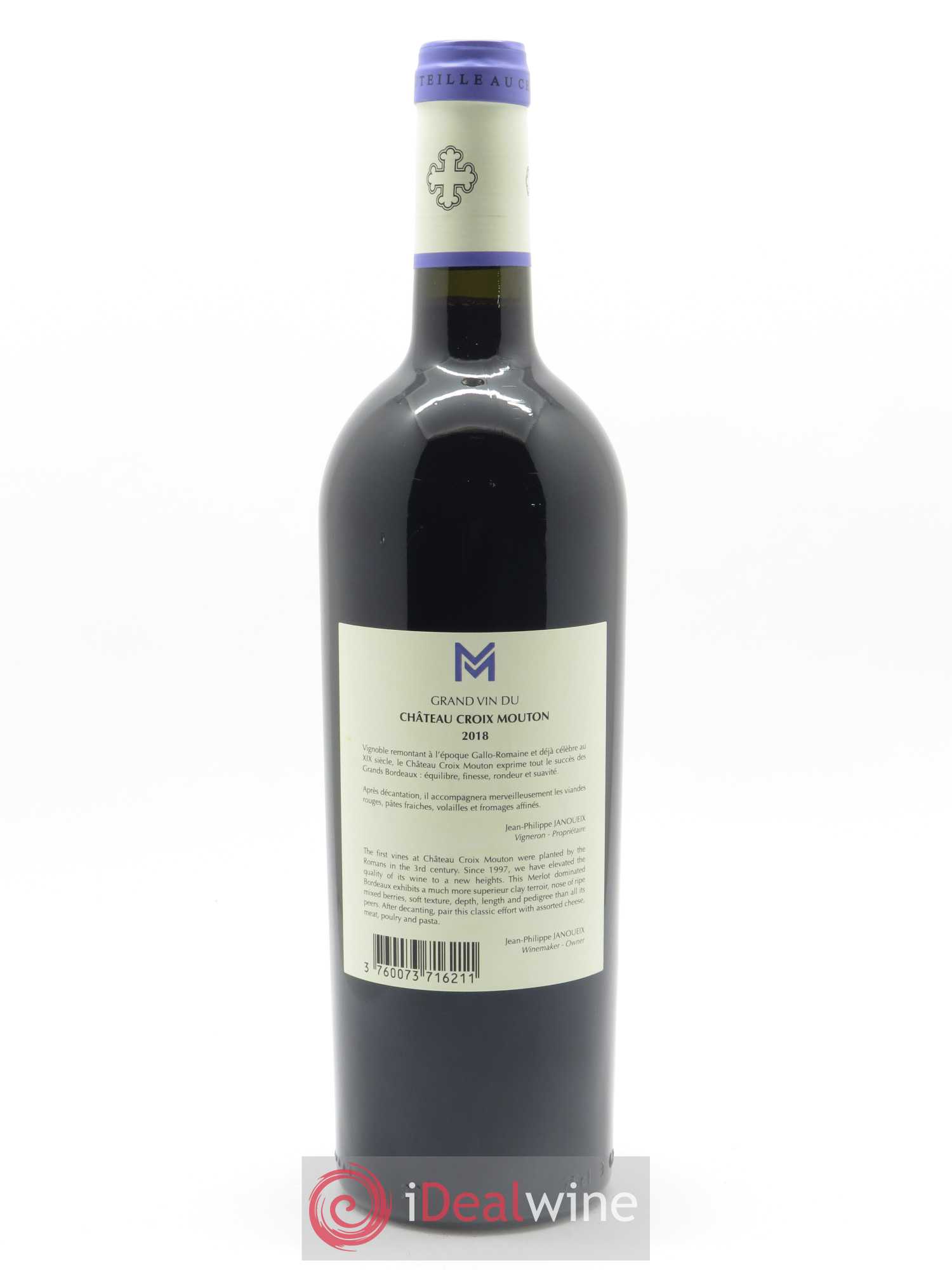 Château Croix Mouton 2018 - Lot de 1 bouteille - 1