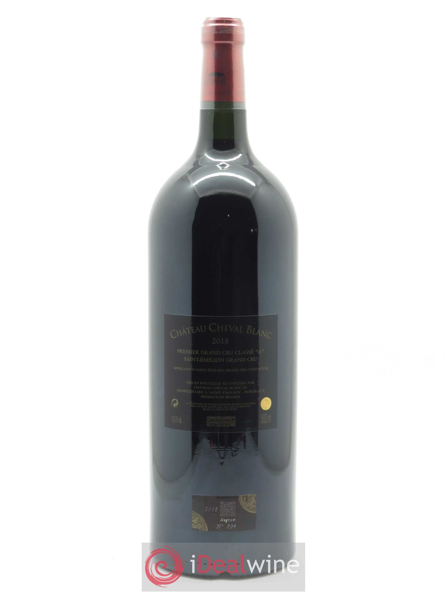 Château Cheval Blanc 1er Grand Cru Classé A (OWC if 3 mgs) 2018 - Lot of 1 magnum - 1