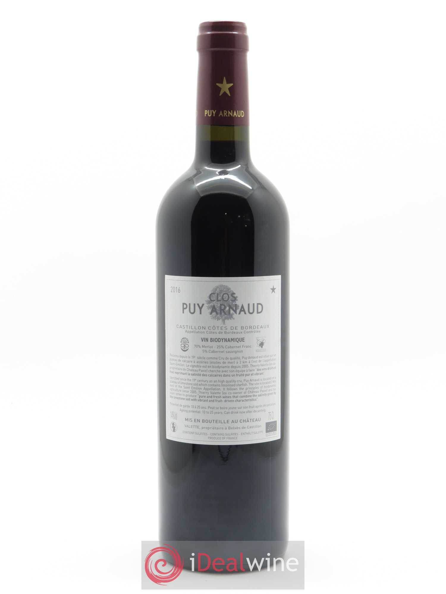 Clos Puy Arnaud 2016 - Lot de 1 bouteille - 1