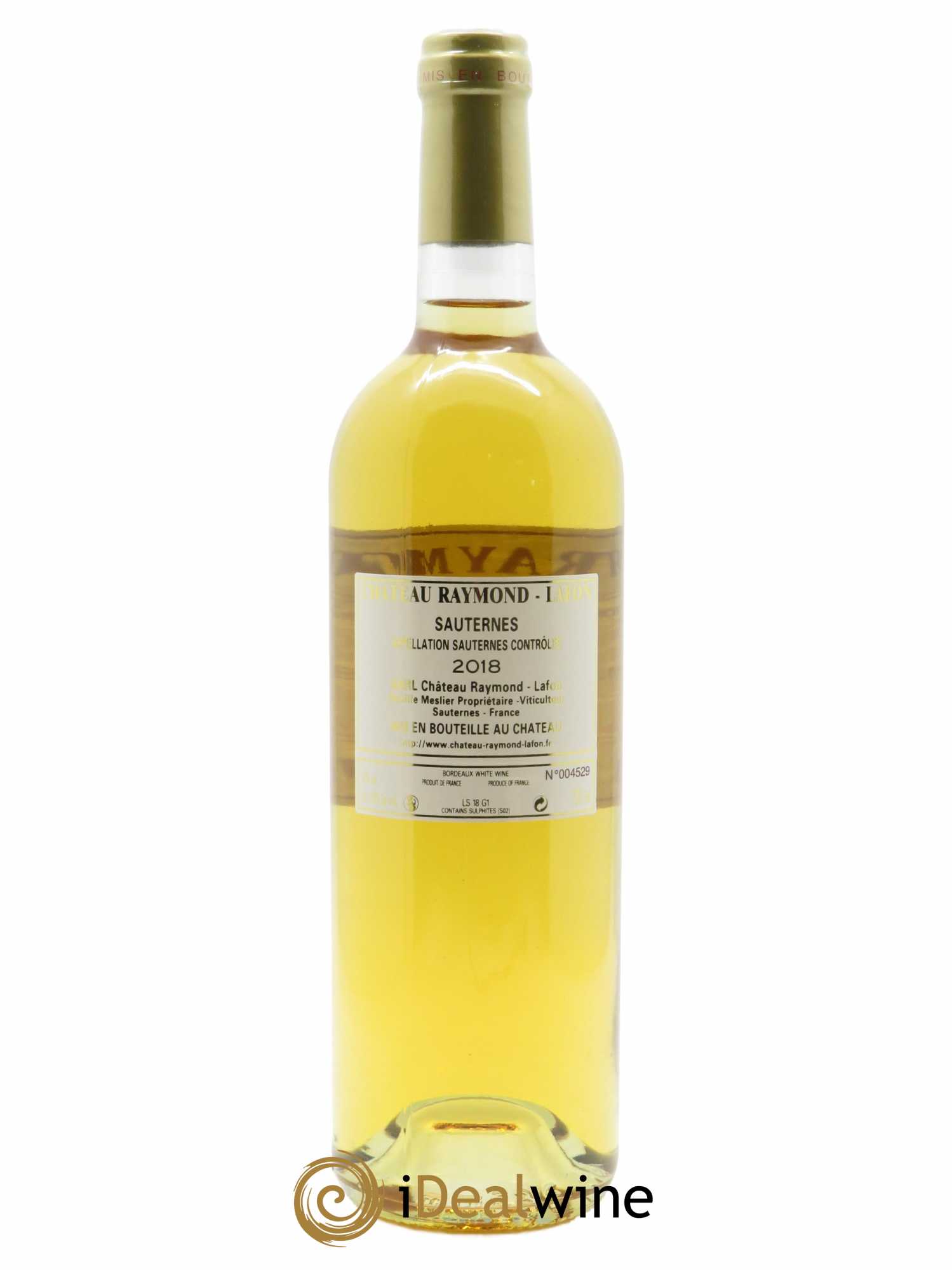Château Raymond Lafon 2018 - Lot of 1 bottle - 1