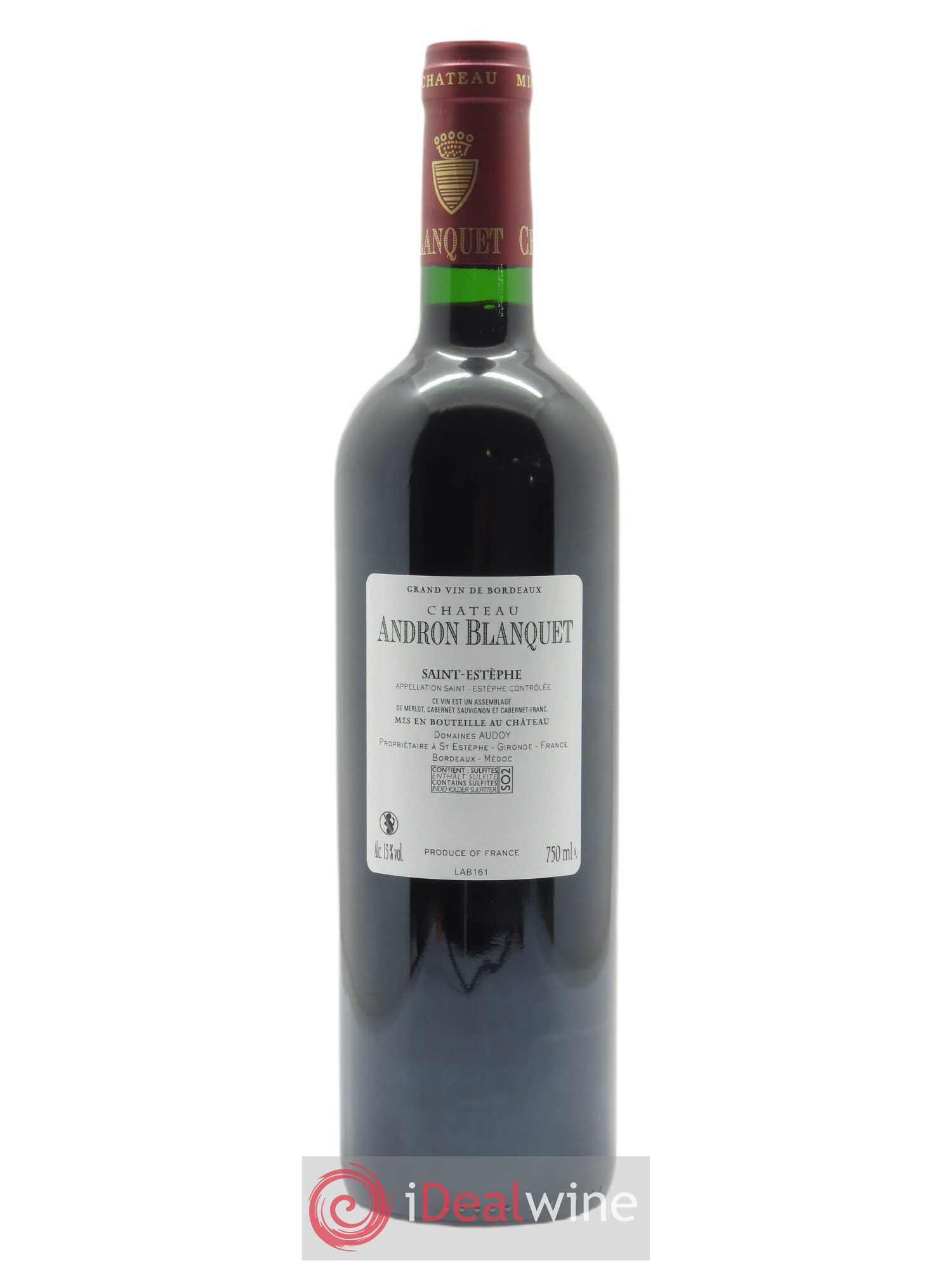 Château Andron Blanquet Cru Bourgeois 2016 - Lot de 1 bouteille - 1