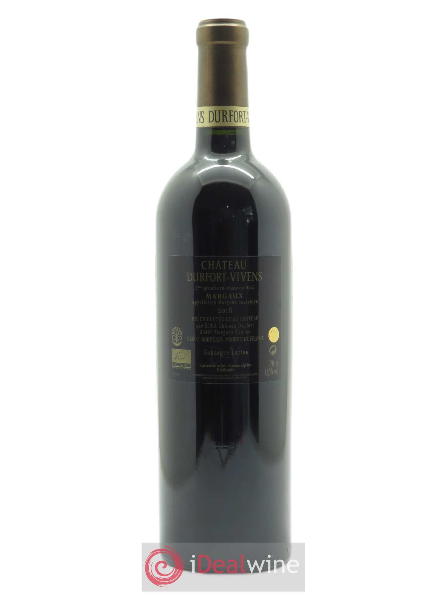 Château Durfort Vivens 2ème Grand Cru Classé (OWC if 3 bts) 2018 - Lot of 1 bottle - 1