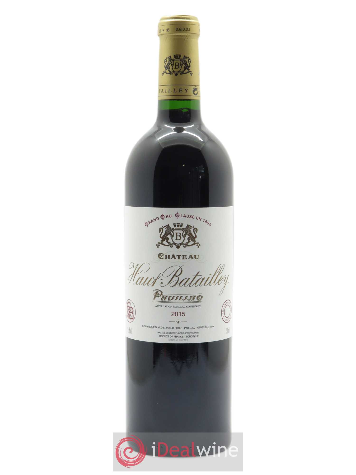 Château Haut Batailley 5ème Grand Cru Classé (CBO à partir de 12 bts) 2015 - Lot de 1 bouteille - 0