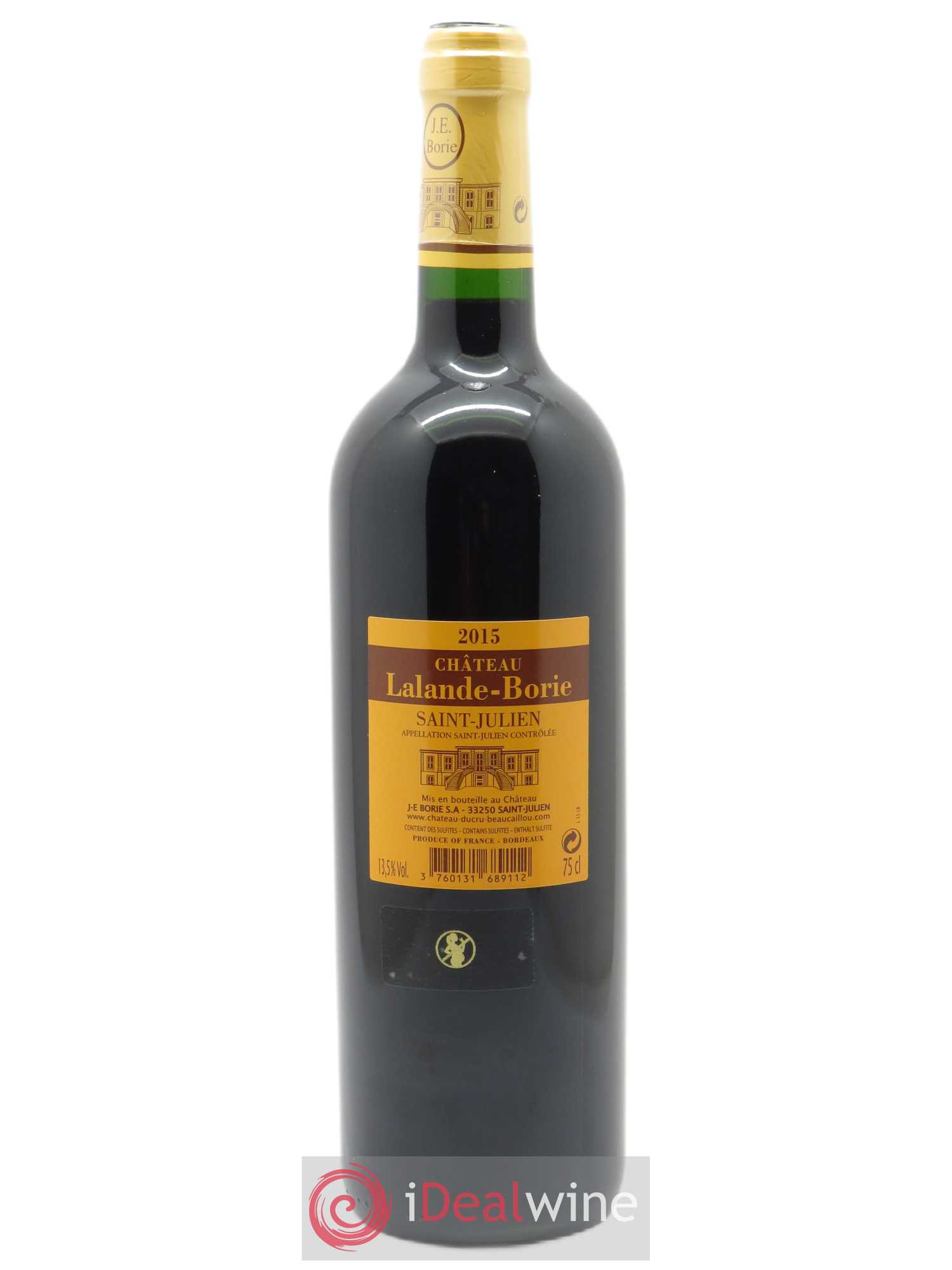 Château Lalande Borie 2015 - Lot de 1 bouteille - 1