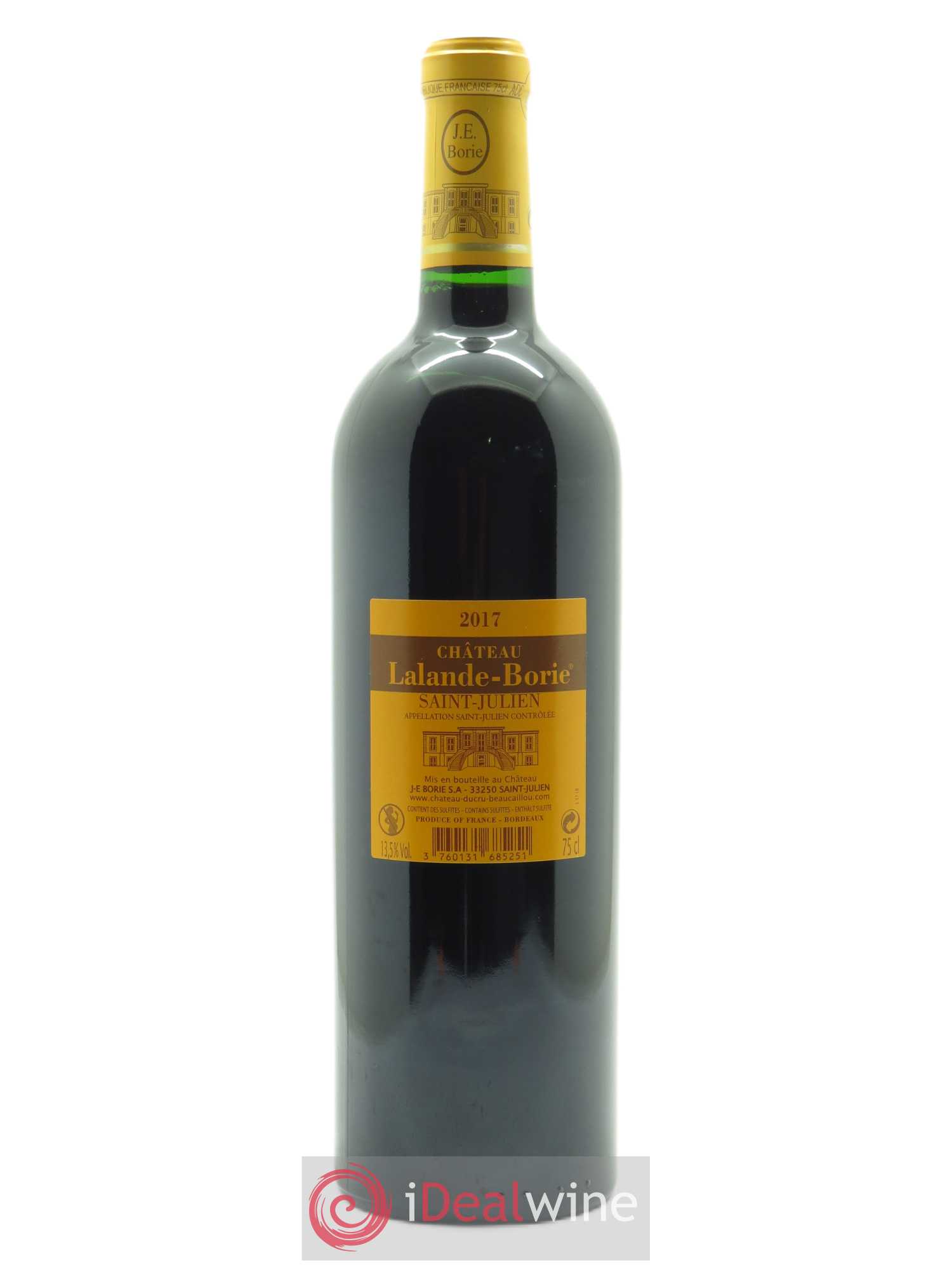 Château Lalande Borie 2017 - Lot de 1 bouteille - 1