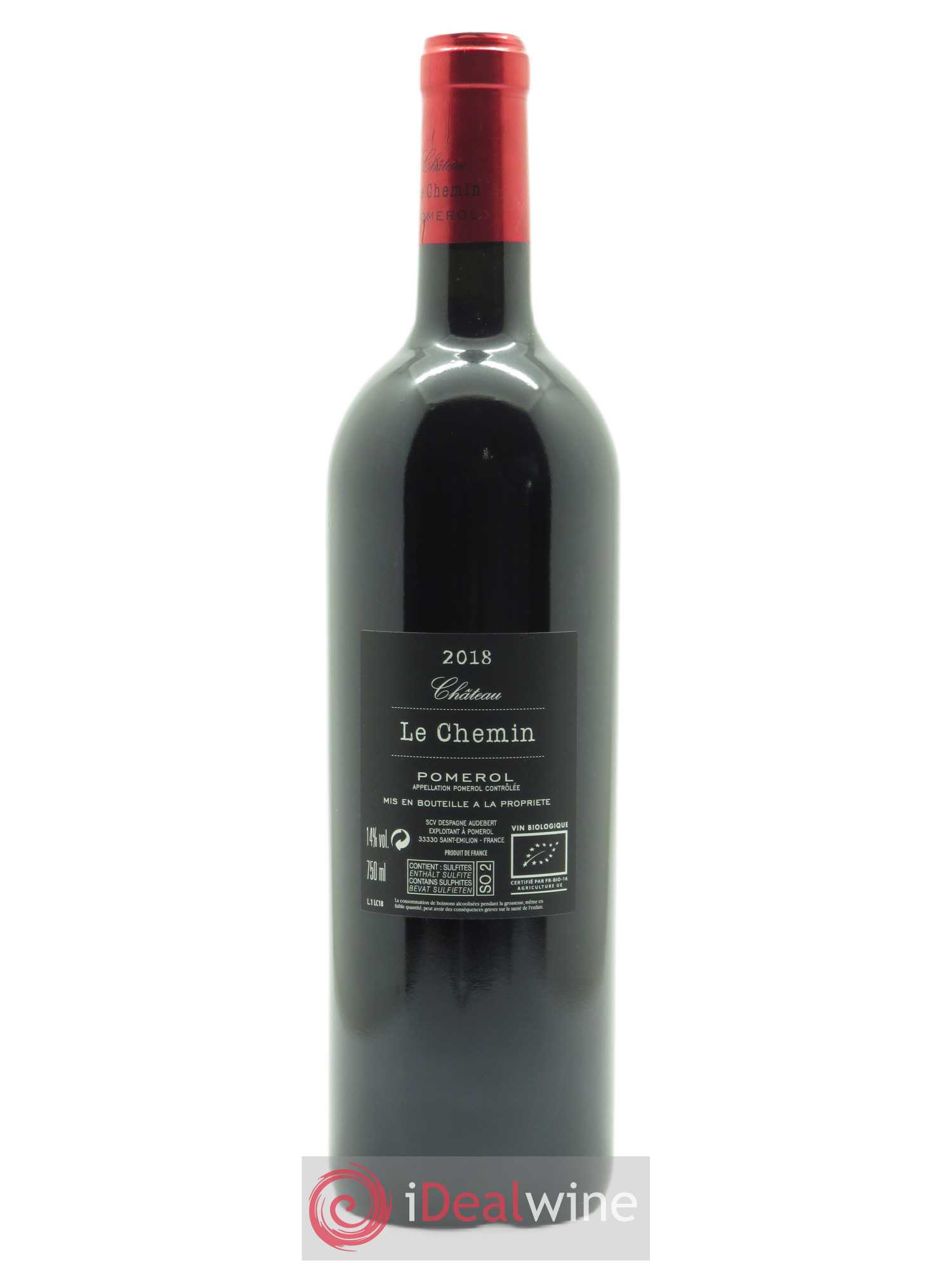 Château Le Chemin 2018 - Lot de 1 bouteille - 1