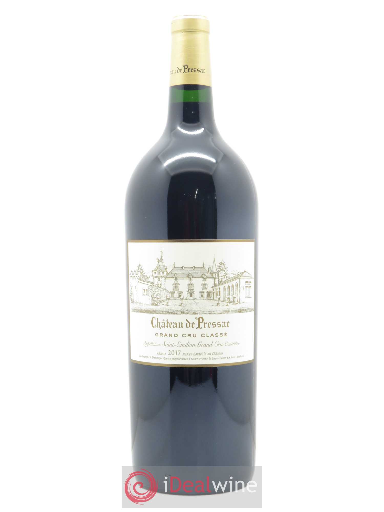 Château de Pressac Grand Cru Classé 2017 - Lot de 1 magnum - 0