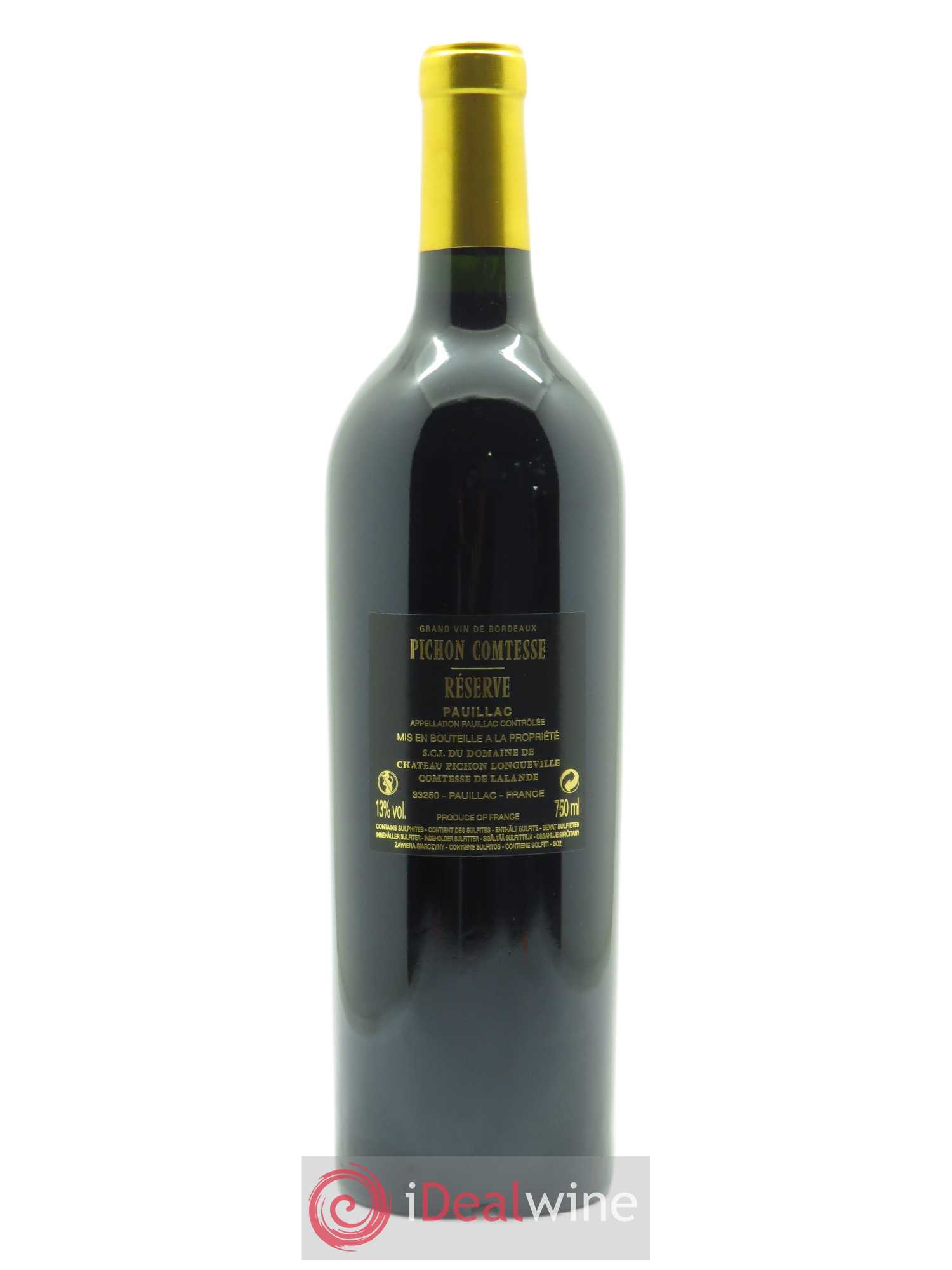 Réserve de la Comtesse Second Vin (CBO à partir de 12 bts) 2017 - Lot de 1 bouteille - 1