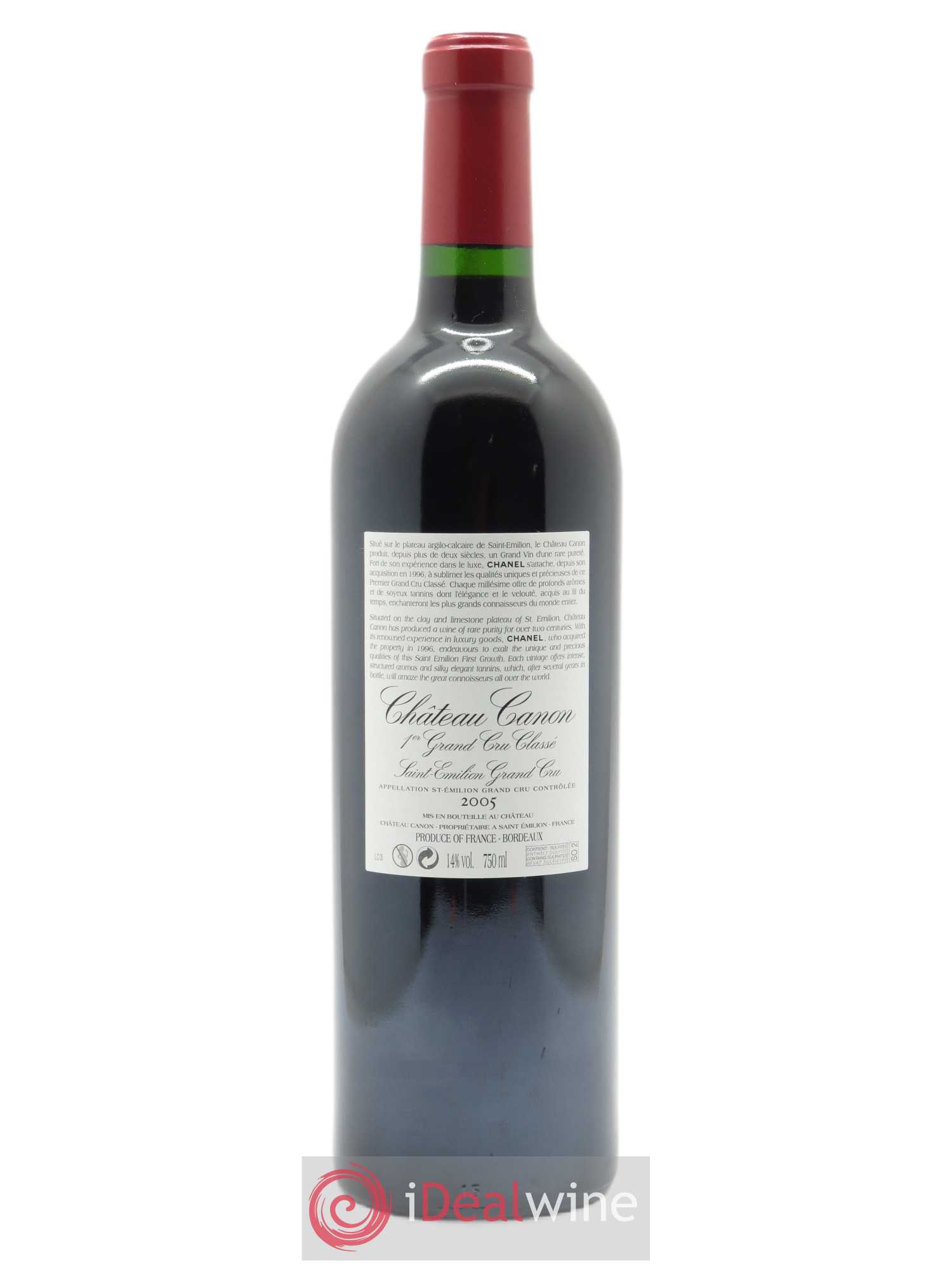 Château Canon 1er Grand Cru Classé B (OWC if 6 bts) 2005 - Lot of 1 bottle - 1