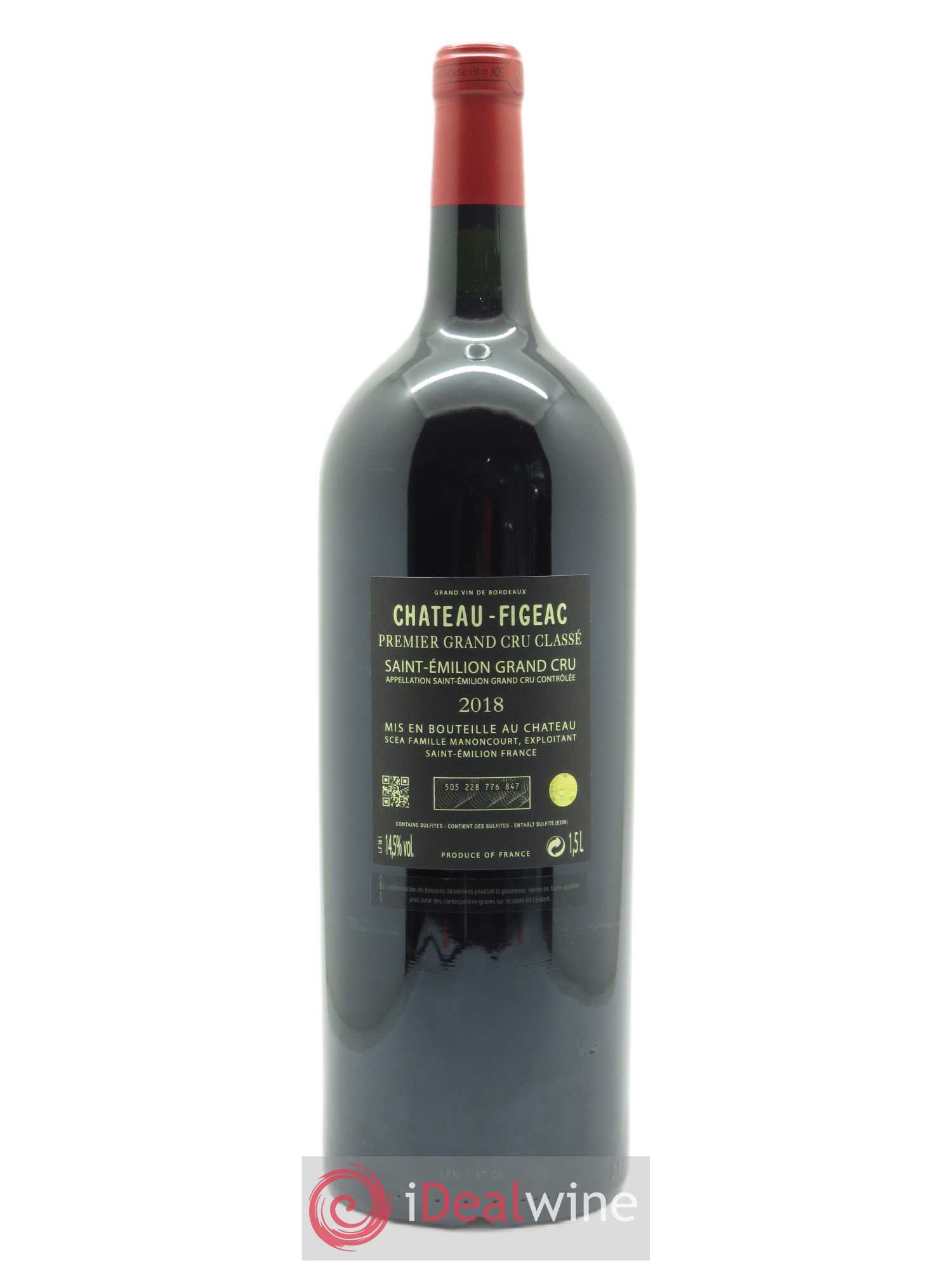 Château Figeac 1er Grand Cru Classé A 2018 - Lot de 1 magnum - 1