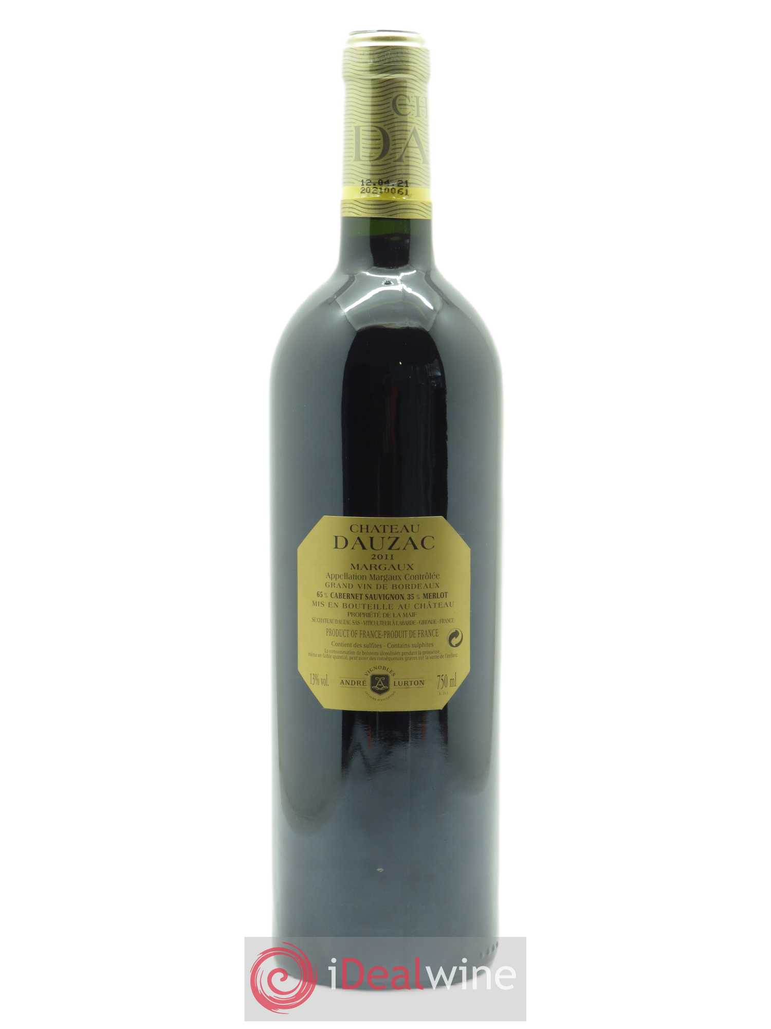 Château Dauzac 5ème Grand Cru Classé (CBO à partir de 6 bts) 2011 - Lot de 1 bouteille - 1