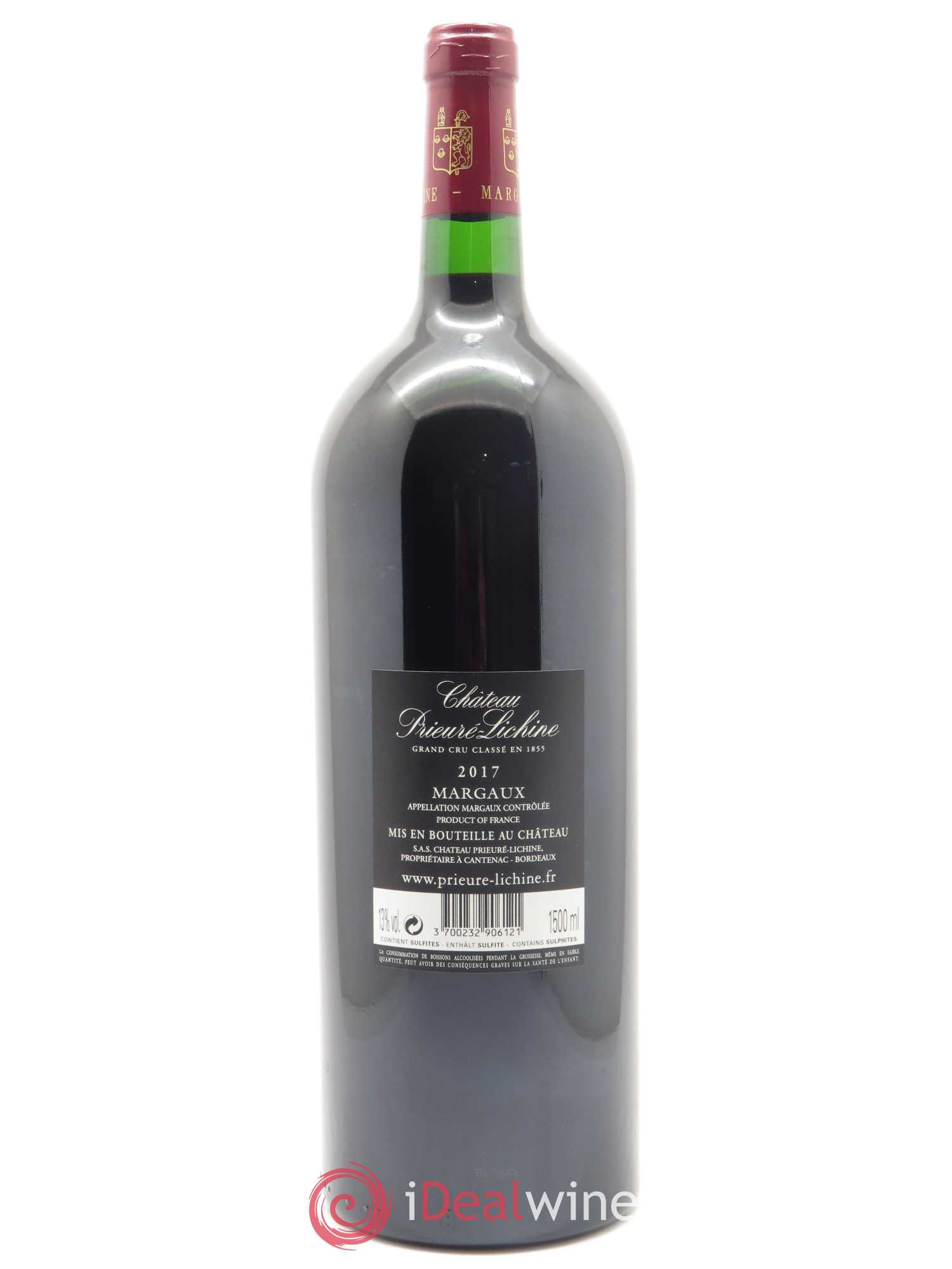 Château Prieuré Lichine 4ème Grand Cru Classé (CBO if 12 mag) 2017 - Lot de 1 magnum - 1