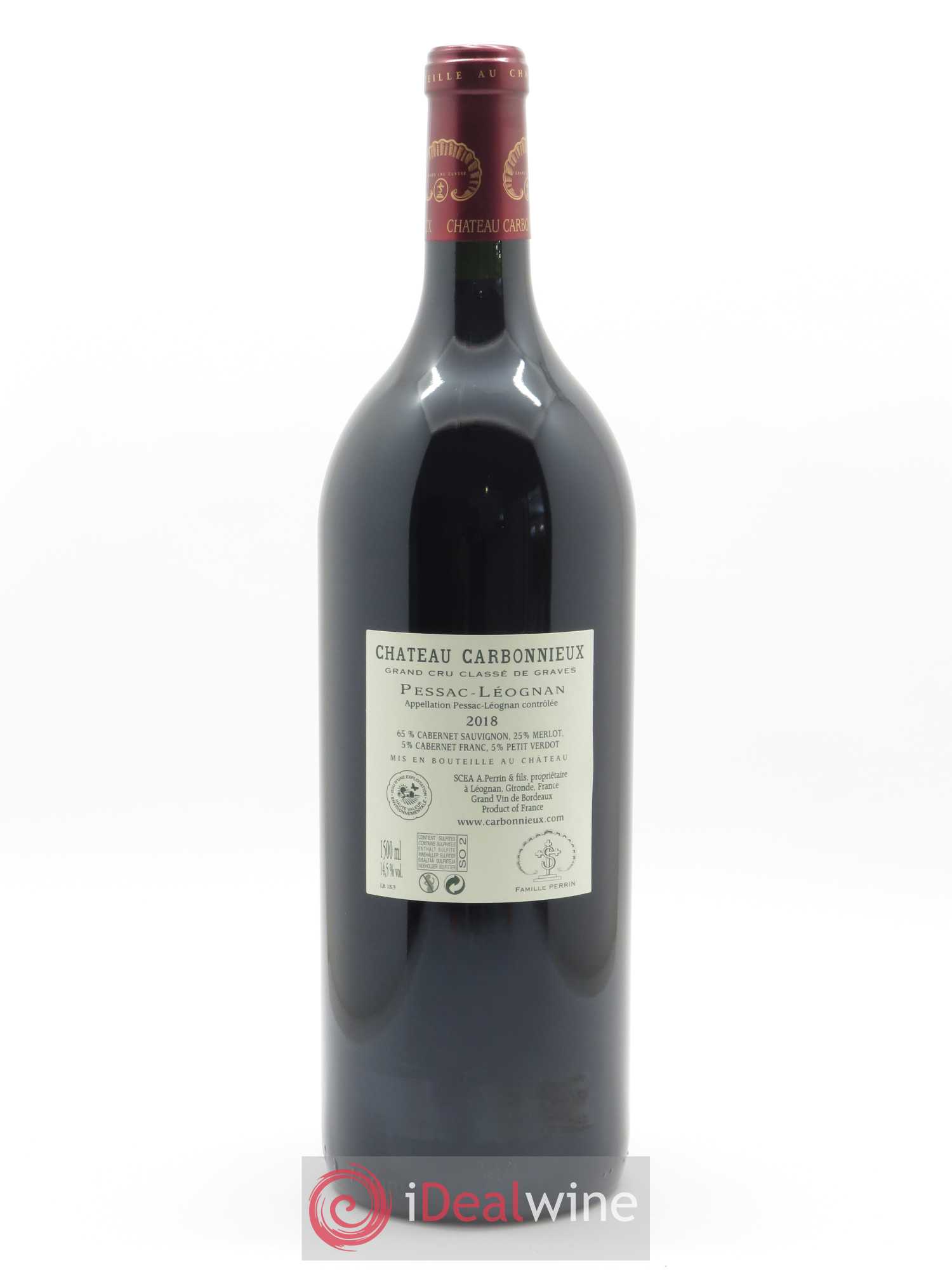 Château Carbonnieux Cru Classé de Graves (CBO à partir de 3 mgs) 2018 - Lot de 1 magnum - 1