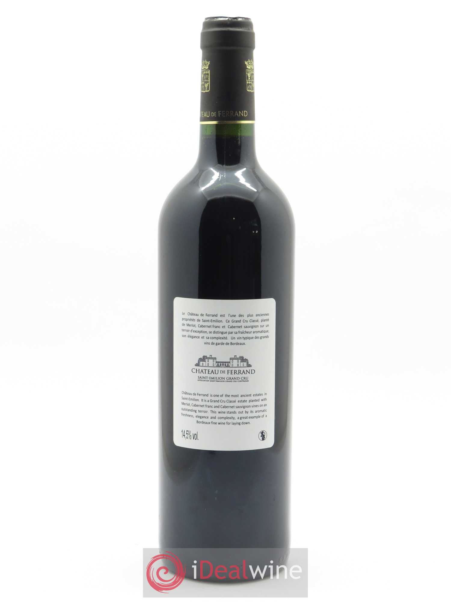 Château de Ferrand Grand Cru Classé (CBO à partir de 6 bts) 2009 - Lot de 1 bouteille - 1