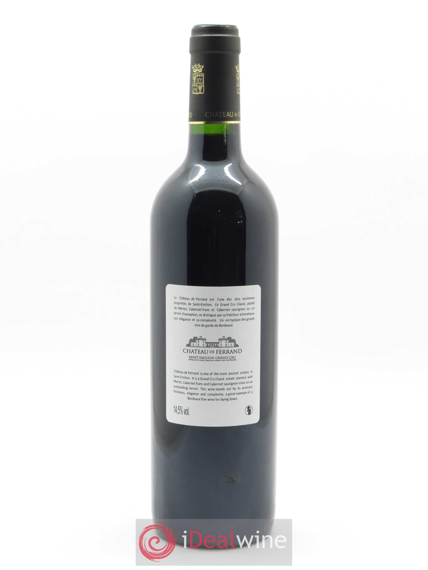 Château de Ferrand Grand Cru Classé (CBO à partir de 6 bts) 2010 - Lot de 1 bouteille - 1