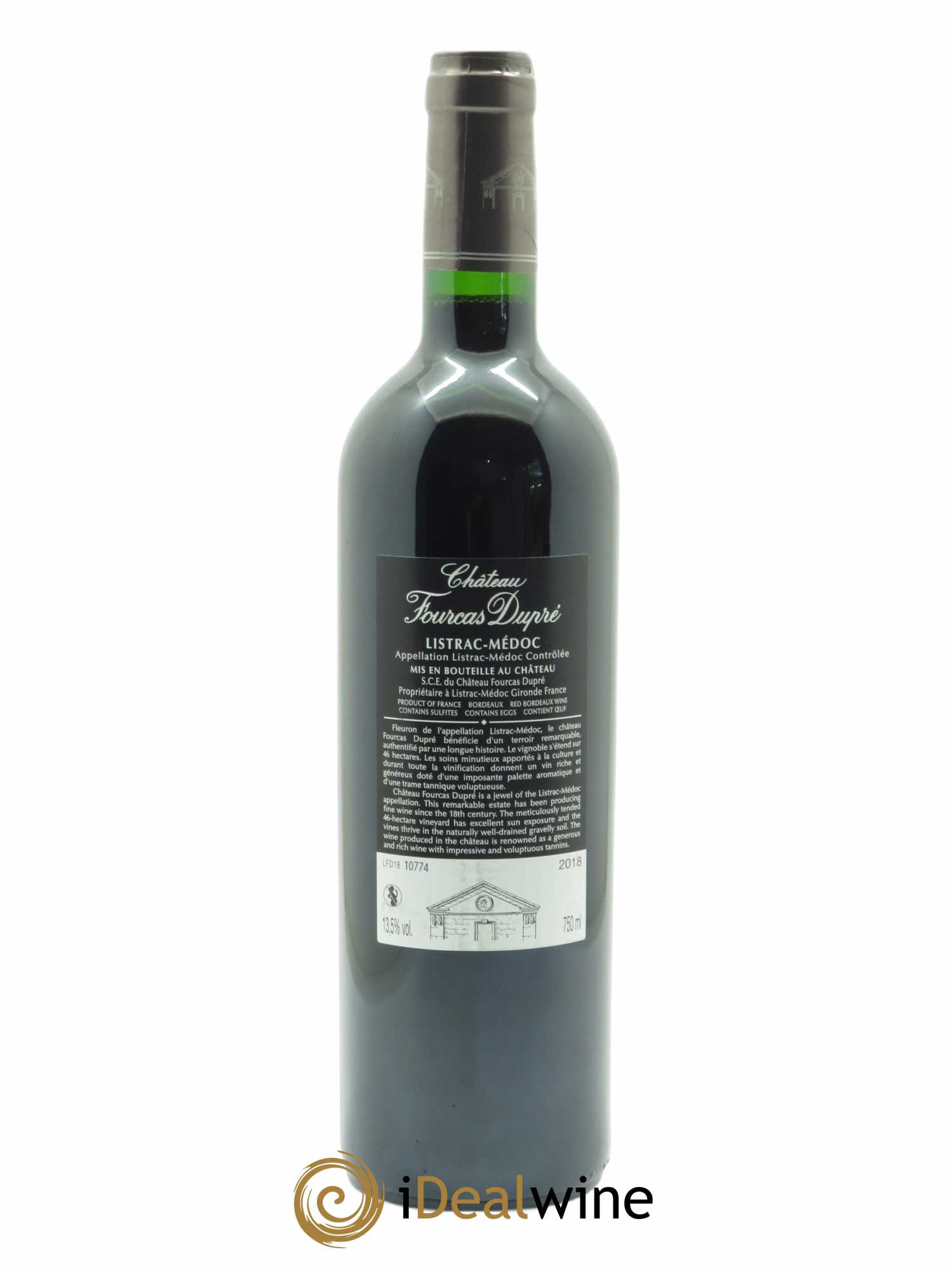 Château Fourcas Dupré 2018 - Lot de 1 bouteille - 1