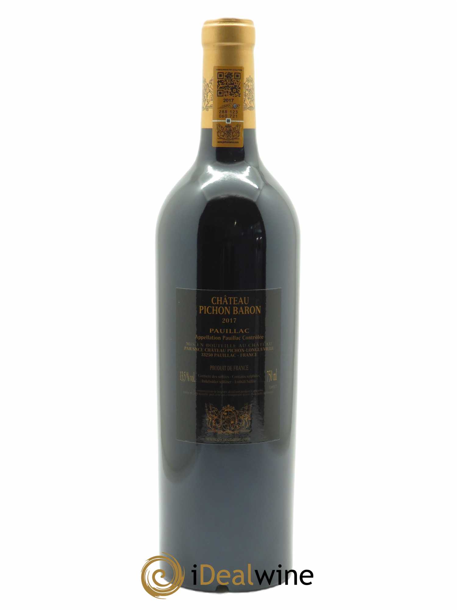 Pichon Longueville Baron 2ème Grand Cru Classé (OWC if 6 bts) 2017 - Lot of 1 bottle - 1