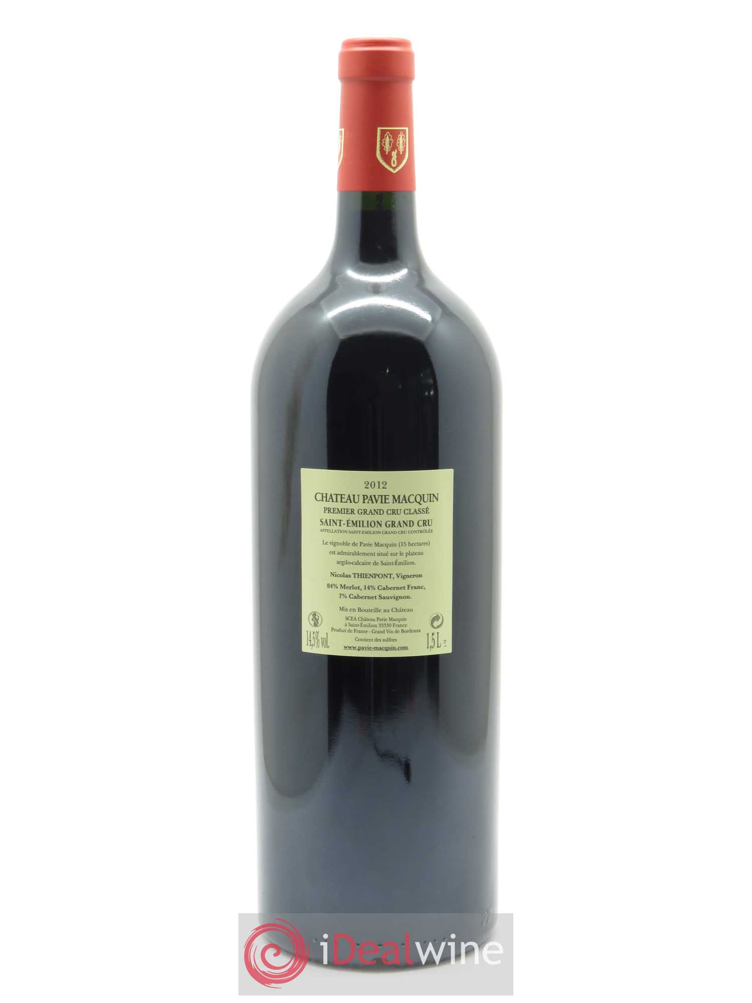Château Pavie Macquin 1er Grand Cru Classé B 2012 - Lot de 1 magnum - 1