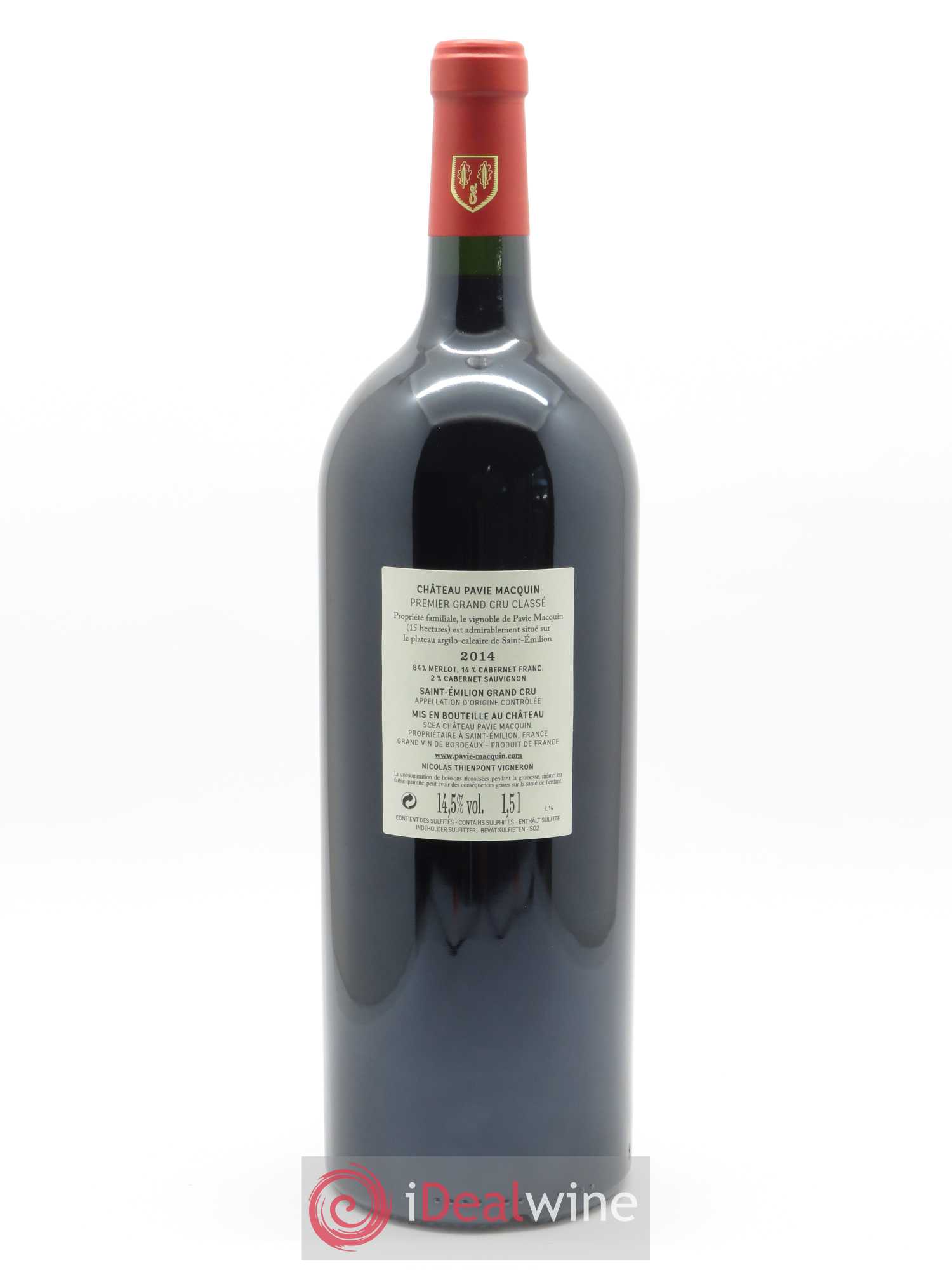 Château Pavie Macquin 1er Grand Cru Classé B 2014 - Lot de 1 magnum - 1