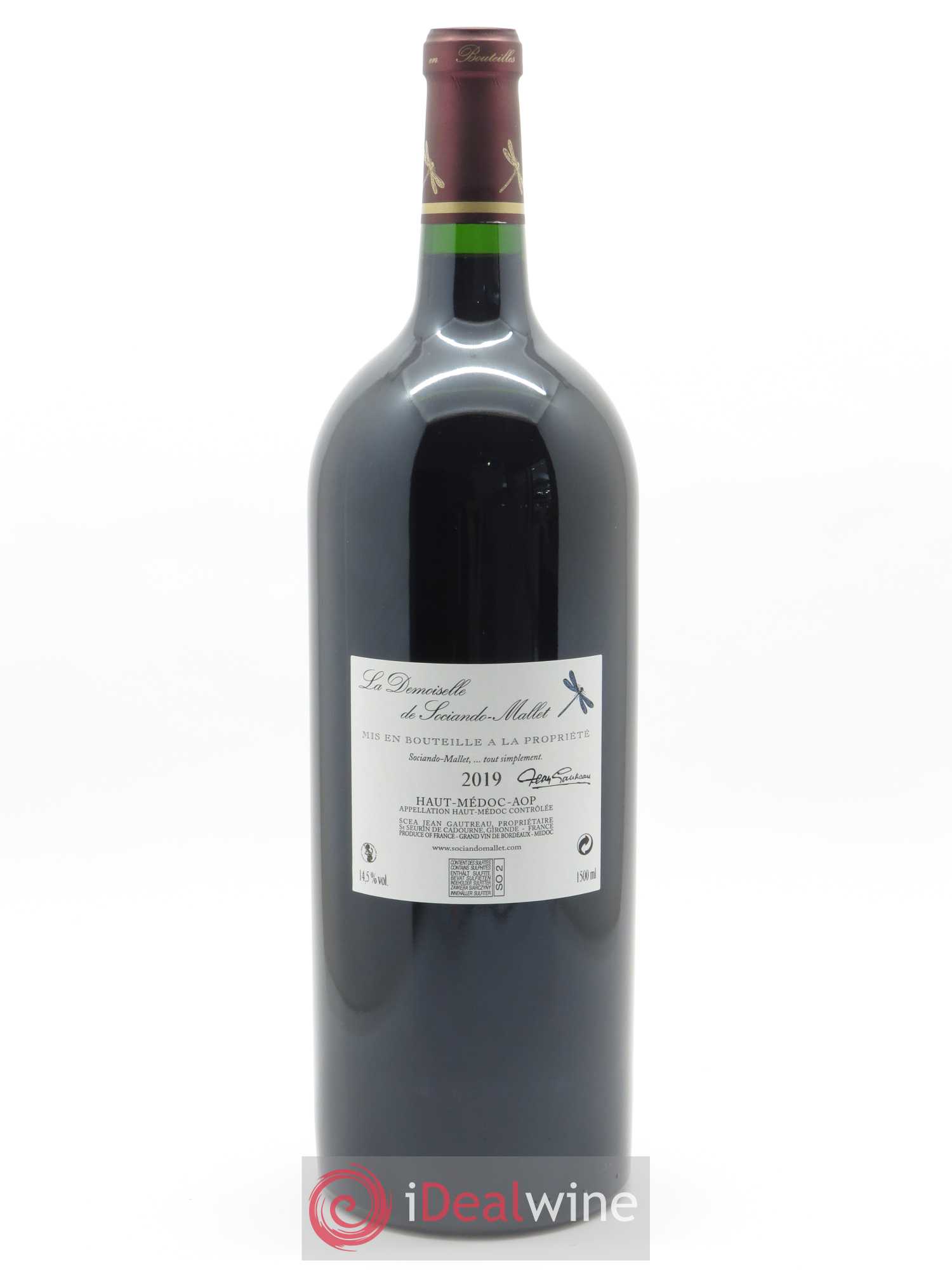 Demoiselle de Sociando Mallet Second Vin 2019 - Lot de 1 magnum - 1