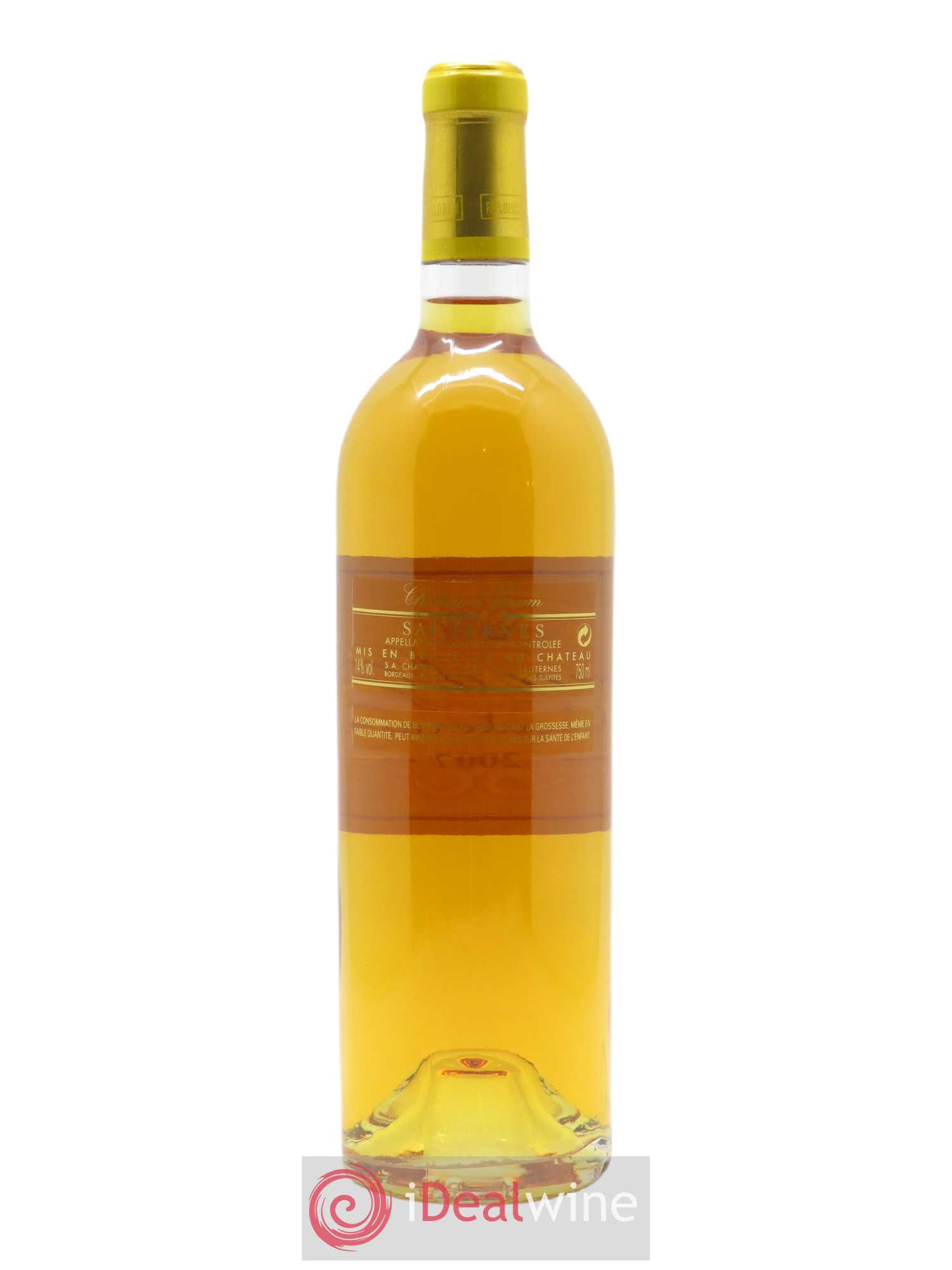 Château d' Yquem 1er Cru Classé Supérieur (CBO à partir de 6 bts) 2007 - Lot de 1 bouteille - 1