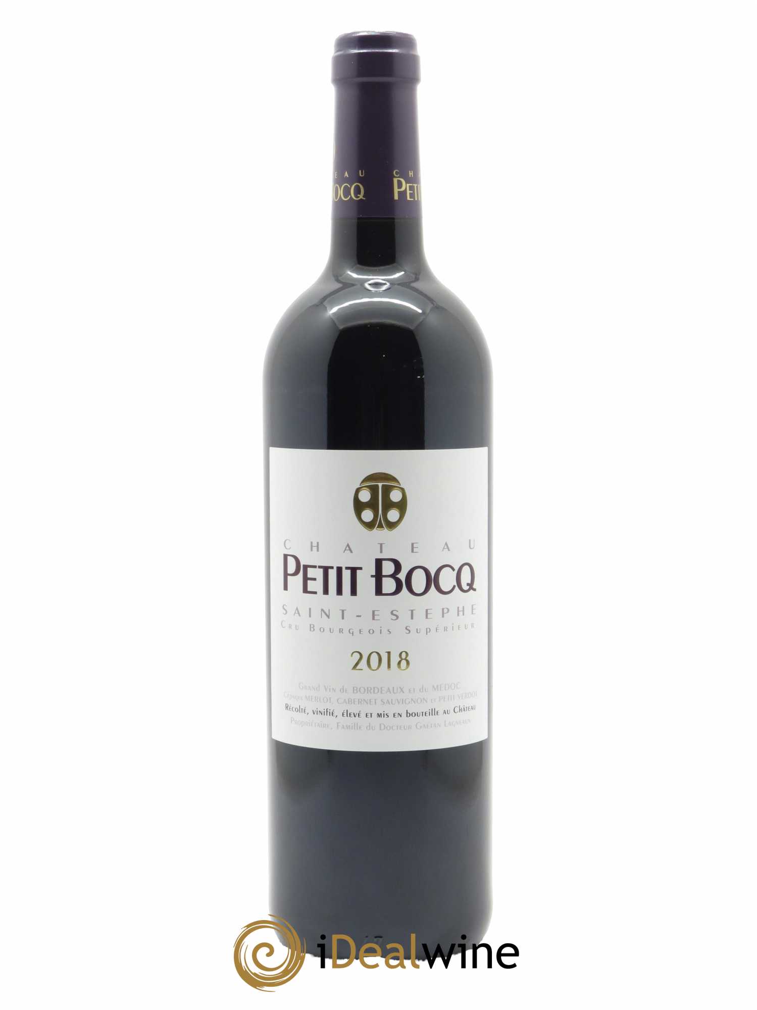 Château Petit Bocq Cru Bourgeois 2018 - Lot de 1 bouteille - 0