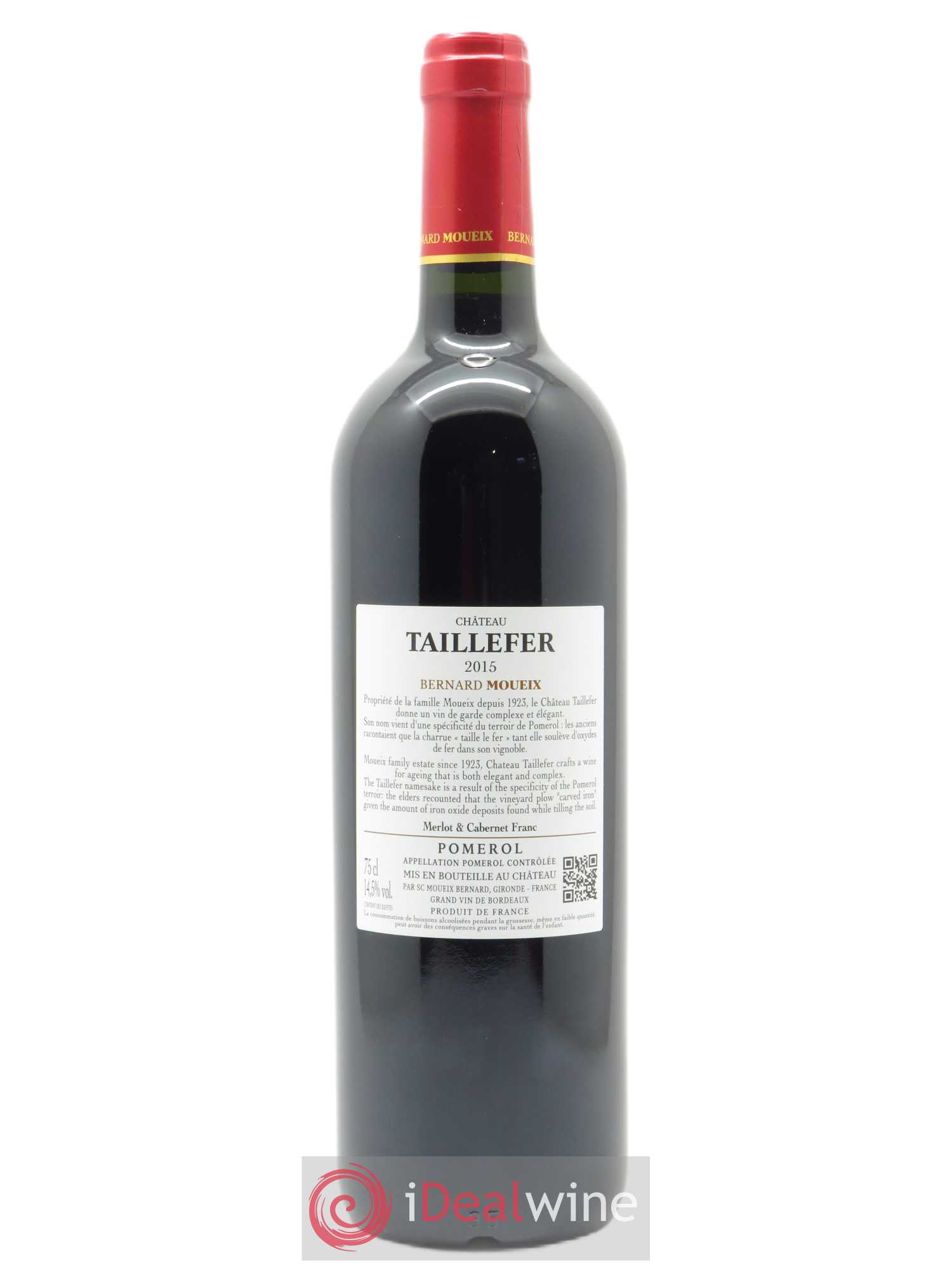 Château Taillefer 2015 - Lot de 1 bouteille - 1