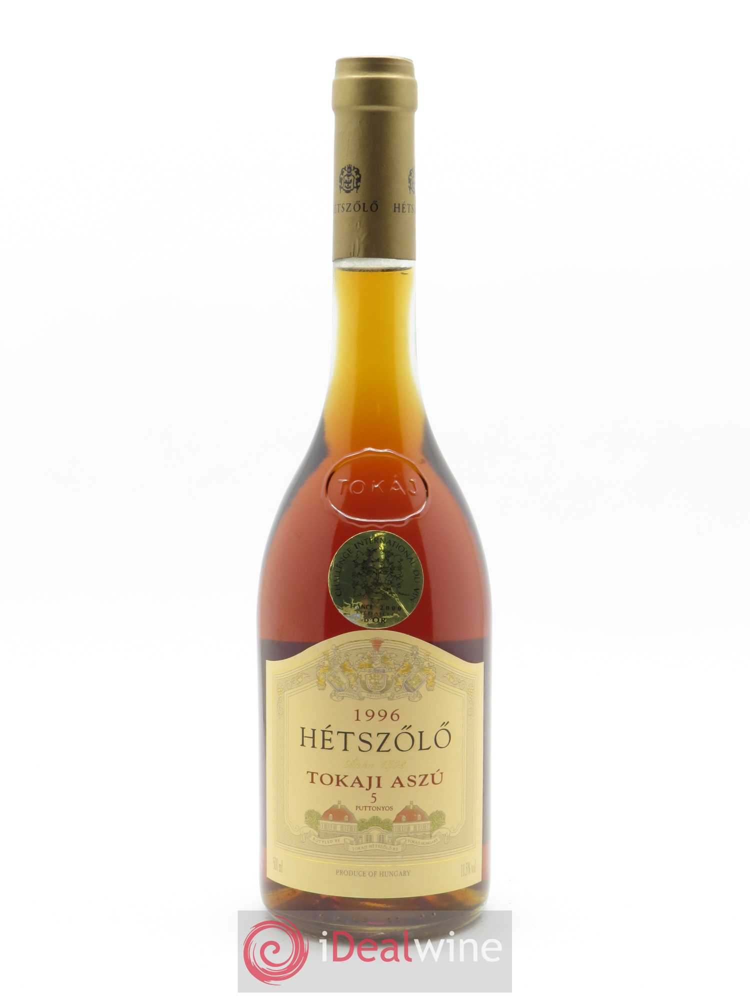 Tokaji Aszu 5 Puttonyos Hétszölö (Domaine) 1996 - Lot de 1 bouteille - 0