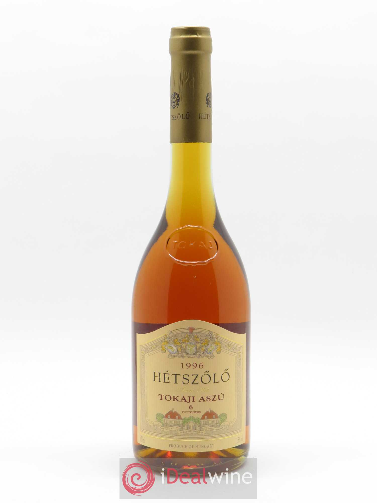 Tokaji Aszu 6 Puttonyos Hétszölö (Domaine) 1996 - Lot de 1 bouteille - 0