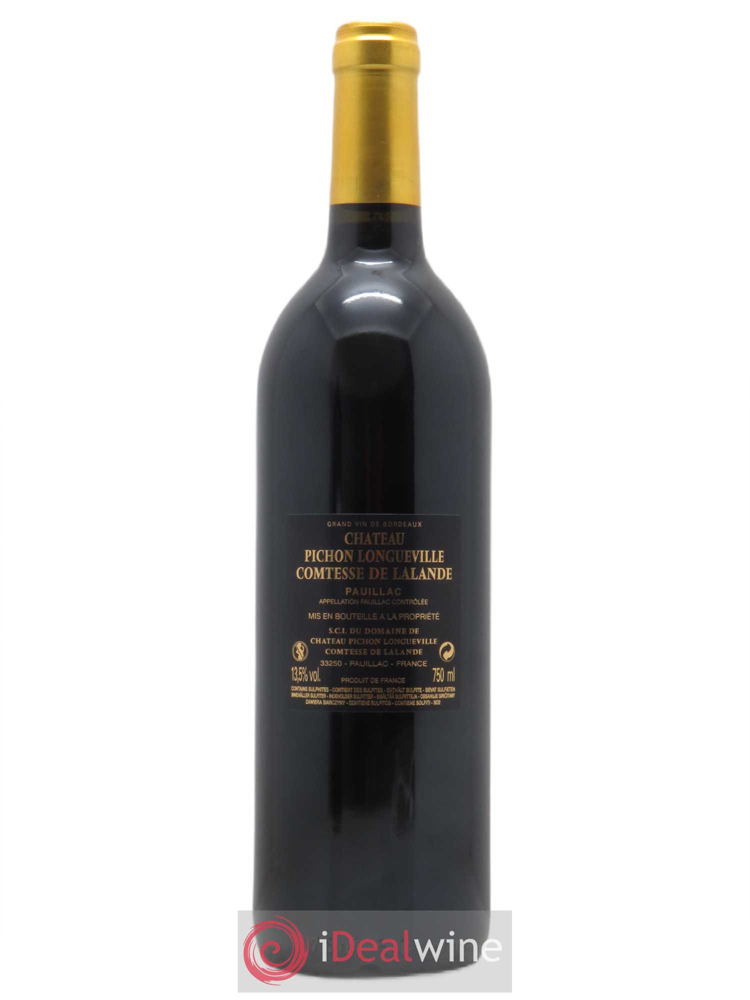 Château Pichon Longueville Comtesse de Lalande 2ème Grand Cru Classé (CBO à partir de 6 BTES) 2016 - Lot de 1 bouteille - 1