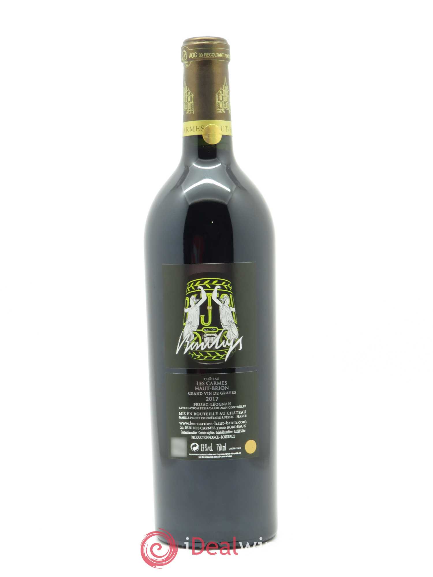 Château Les Carmes Haut-Brion (CBO à partir de 12 bts) 2017 - Lot de 1 bouteille - 1