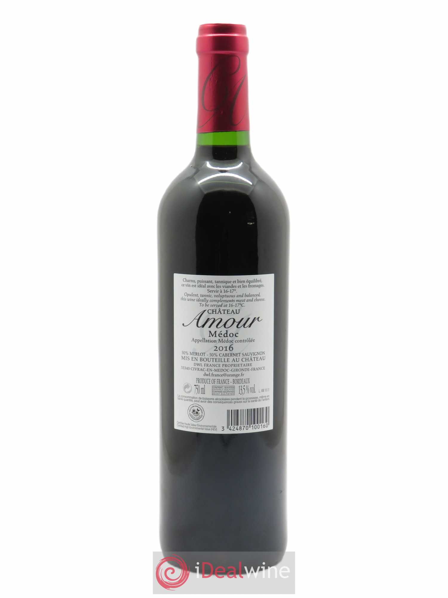 Château Amour 2016 - Lot de 1 bouteille - 1