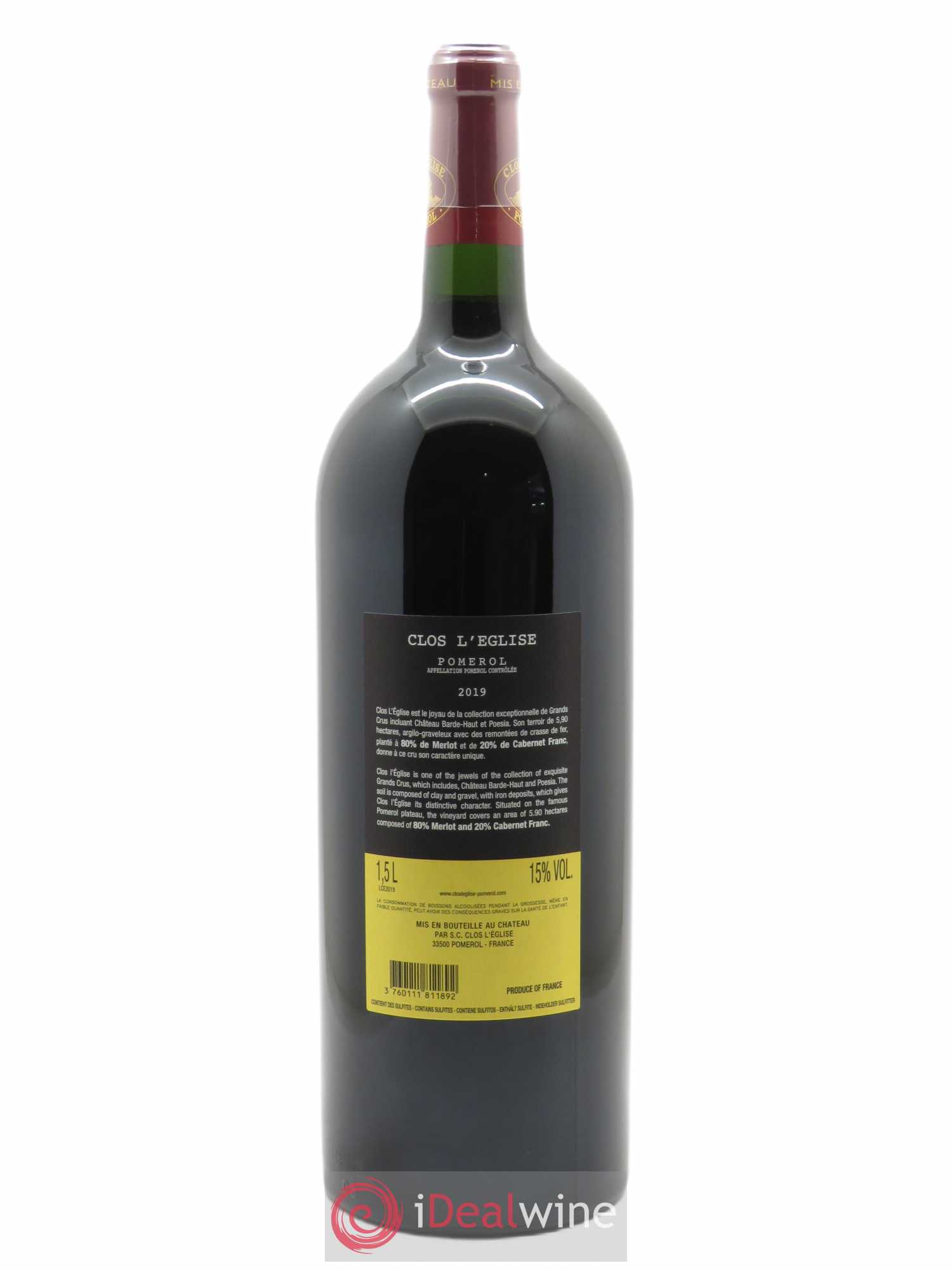 Clos l'Eglise 2019 - Lot of 1 magnum - 1