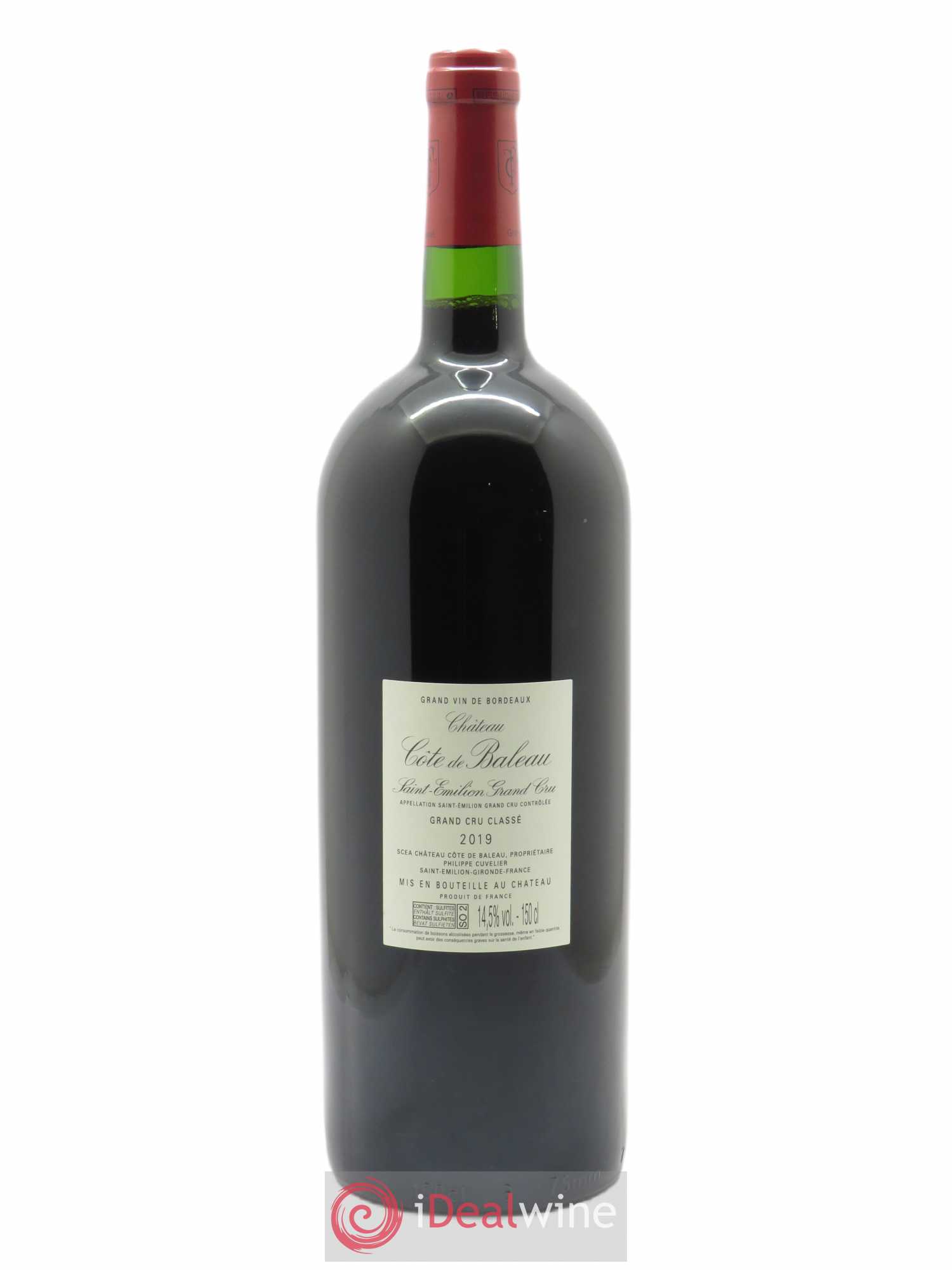 Château Côte de Baleau Grand Cru Classé 2019 - Lot de 1 magnum - 1