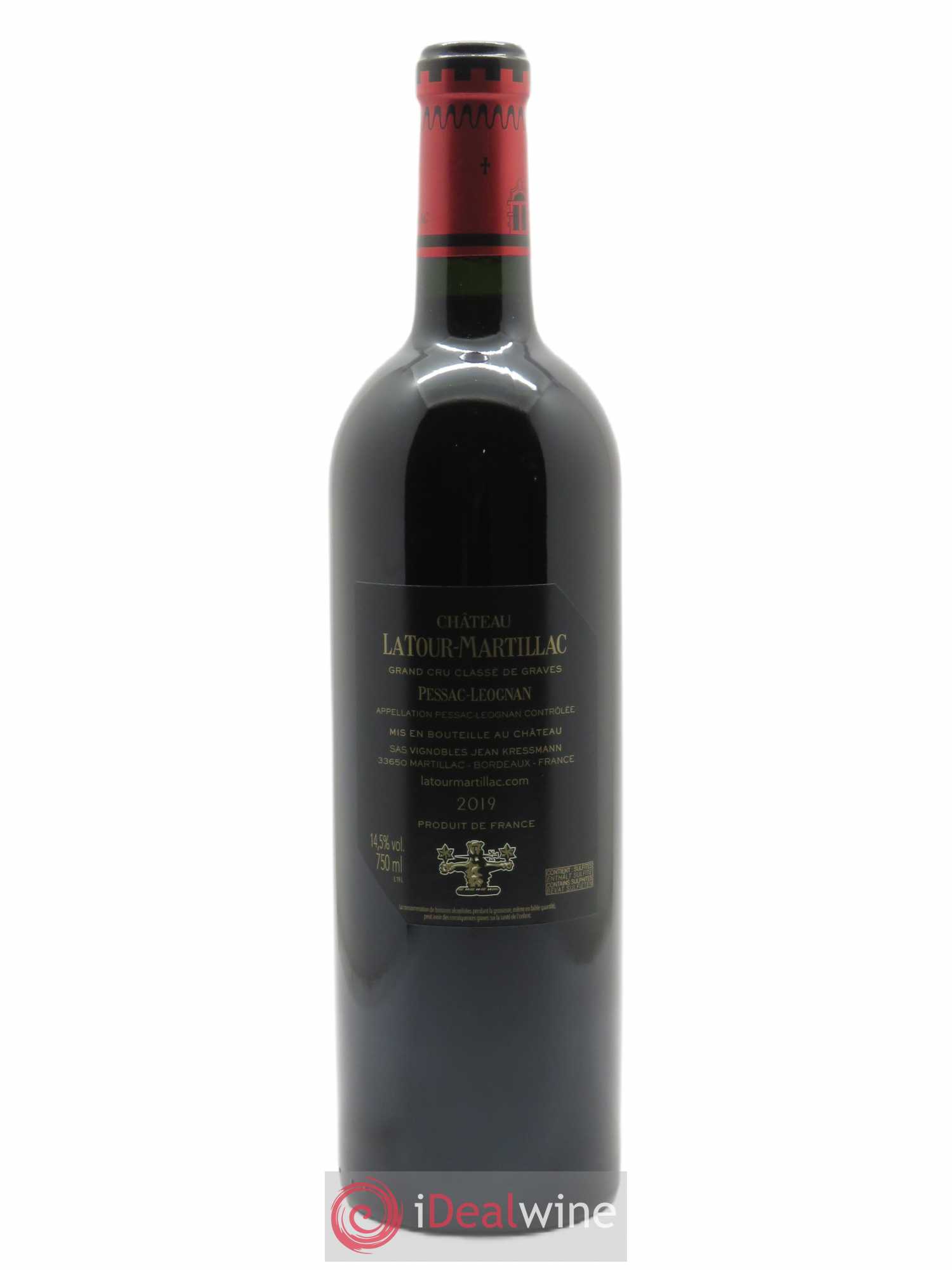 Château Latour-Martillac Cru Classé de Graves 2019 - Lot of 1 bottle - 1