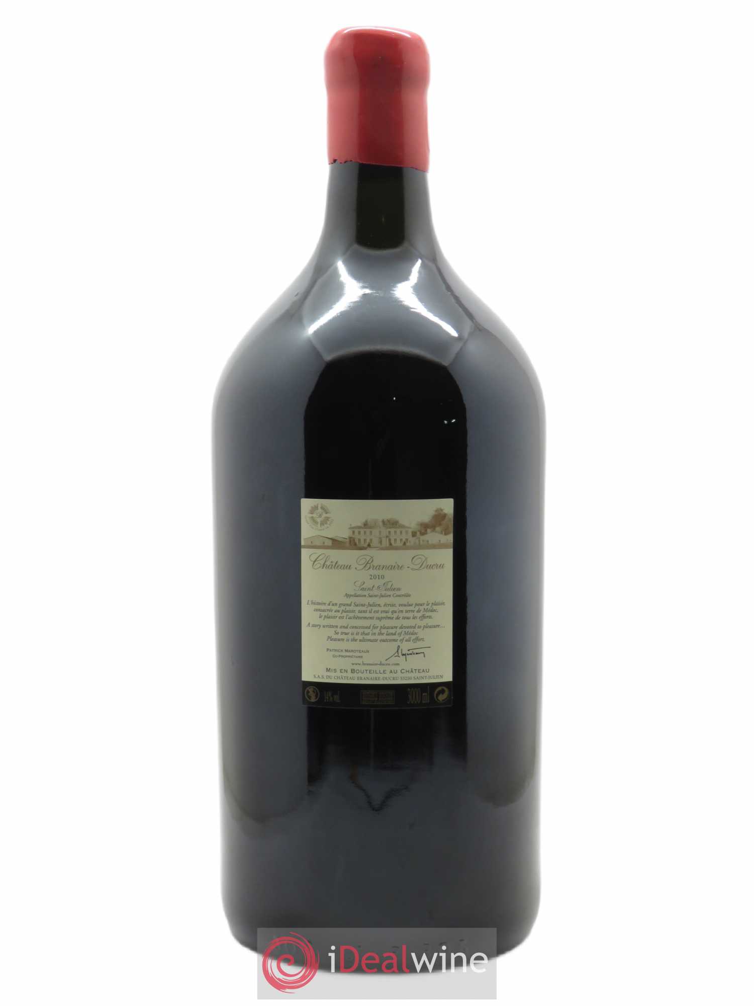 Château Branaire Ducru 4ème Grand Cru Classé (OWC if 1 btl) 2010 - Lot of 1 double magnum - 1