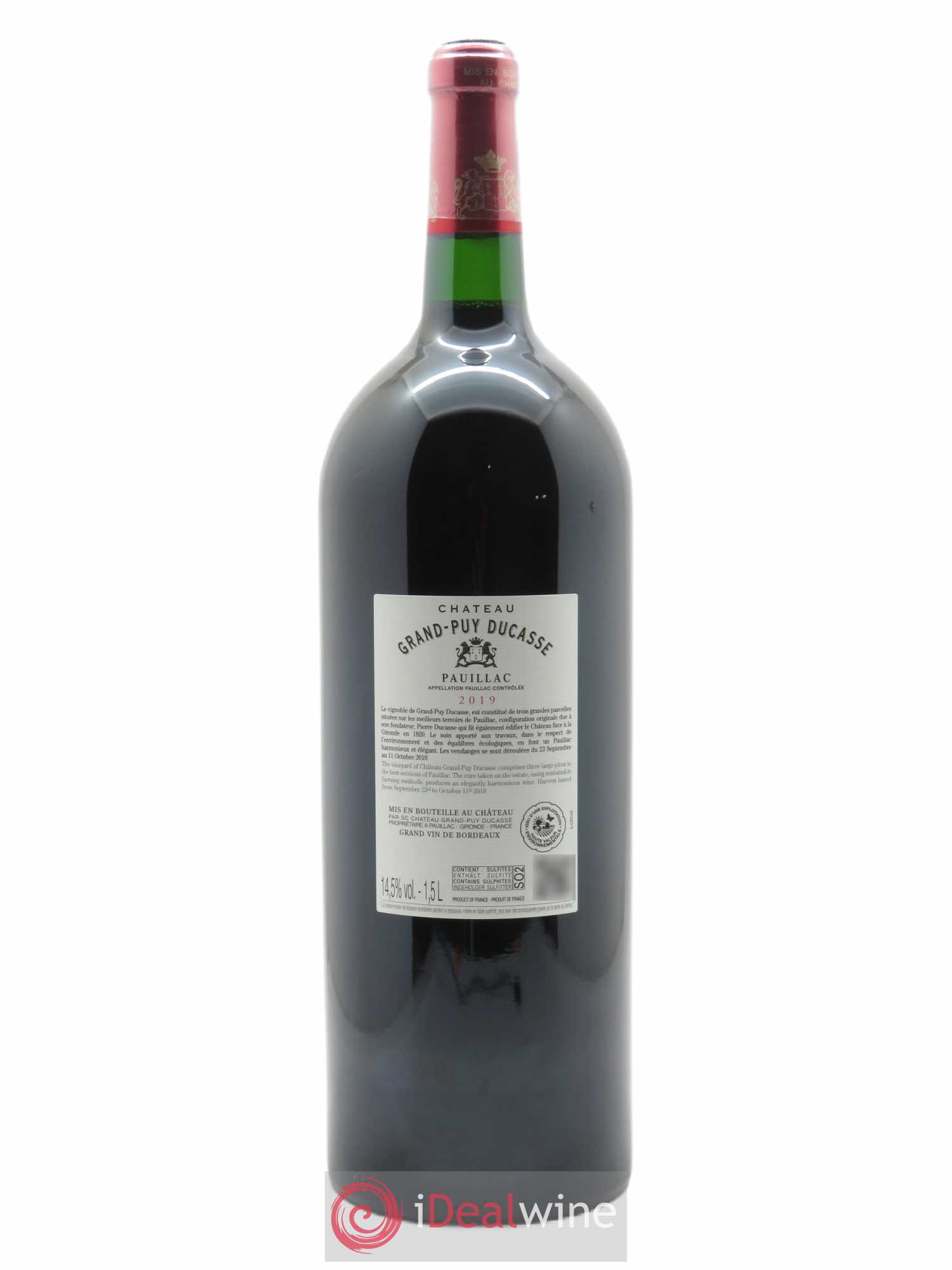 Château Grand Puy Ducasse 5ème Grand Cru Classé 2019 - Lot of 1 magnum - 1
