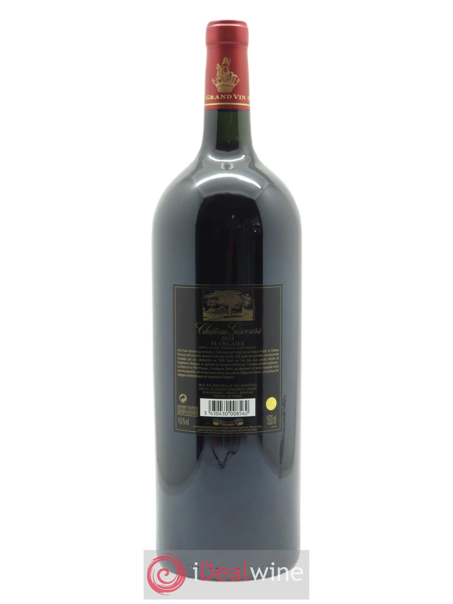 Château Giscours 3ème Grand Cru Classé (CBO à partir de 6 bts) 2018 - Lot de 1 magnum - 1