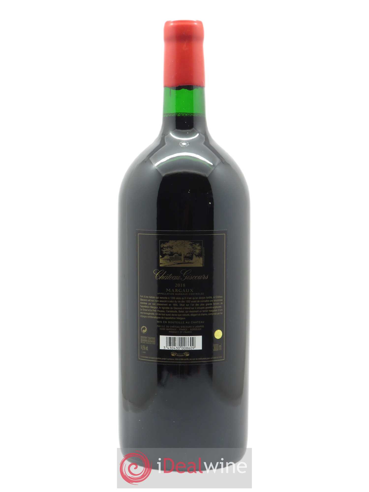 Château Giscours 3ème Grand Cru Classé 2018 - Lot de 1 double magnum - 1