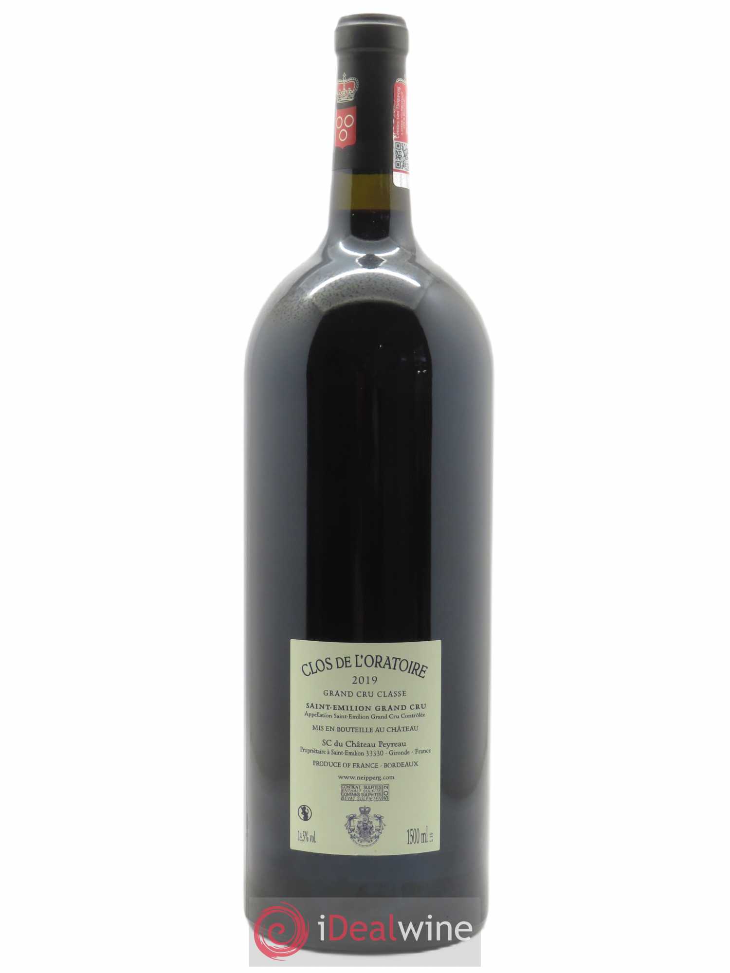 Clos de l'Oratoire Grand Cru Classé (OWC if 6 bts) 2019 - Lot of 1 magnum - 1