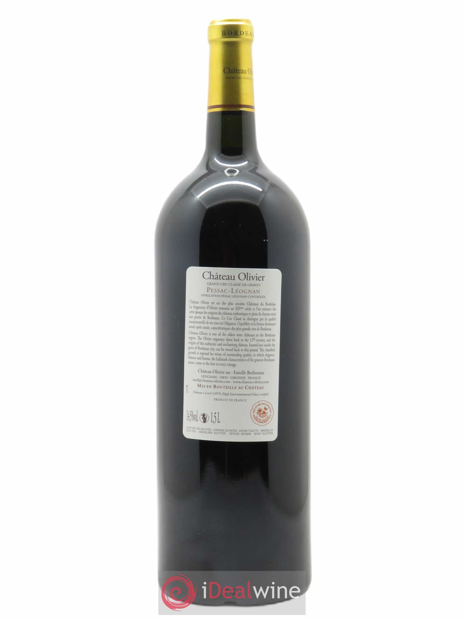 Château Olivier Cru Classé de Graves (CBO à partir de 6 bts) 2019 - Lot de 1 magnum - 1