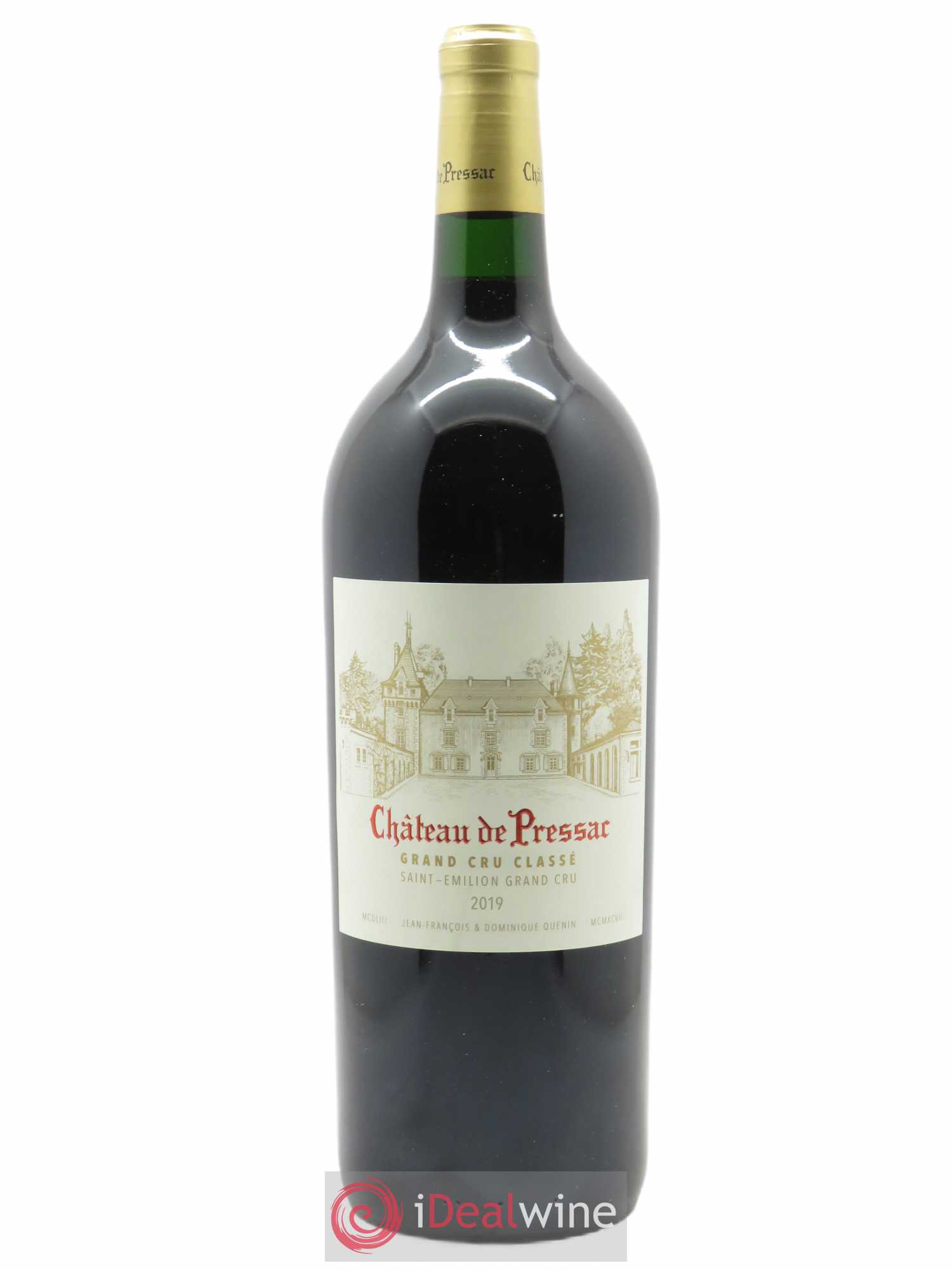 Château de Pressac Grand Cru Classé (OWC if 6 bts) 2019 - Lot of 1 magnum - 0