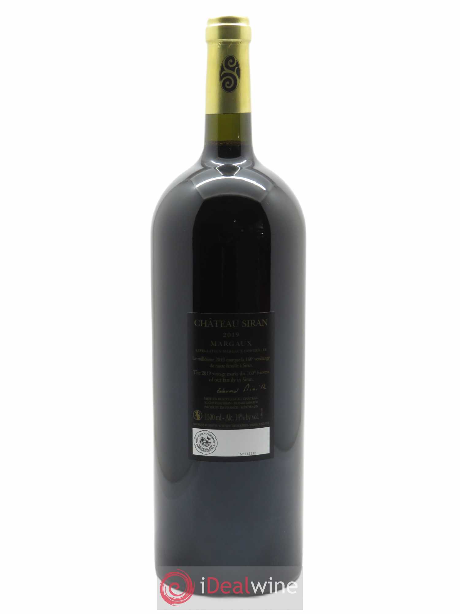 Château Siran (OWC if 6 bts) 2019 - Lot of 1 magnum - 1