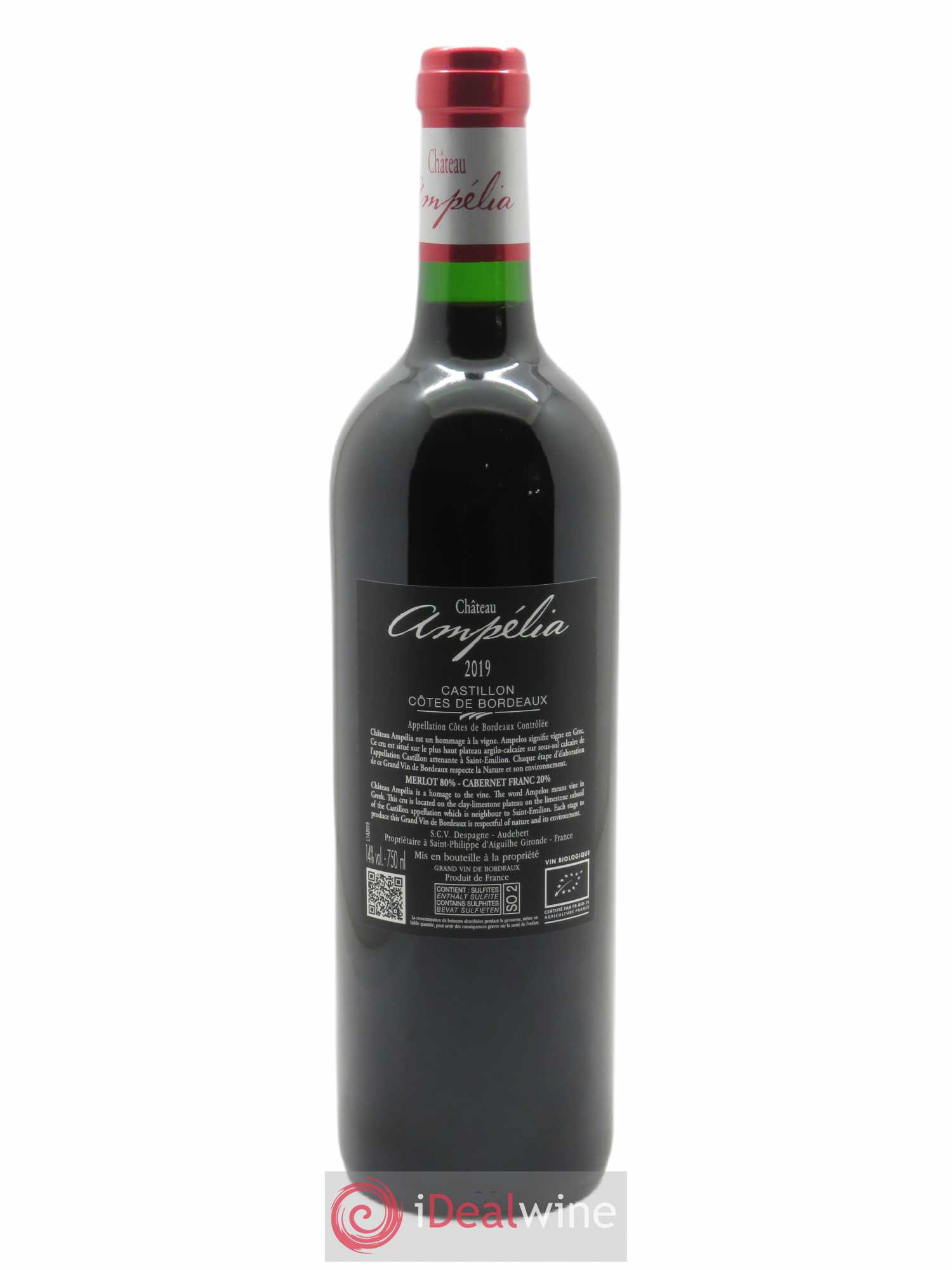 Château Ampélia 2019 - Lot of 1 bottle - 1