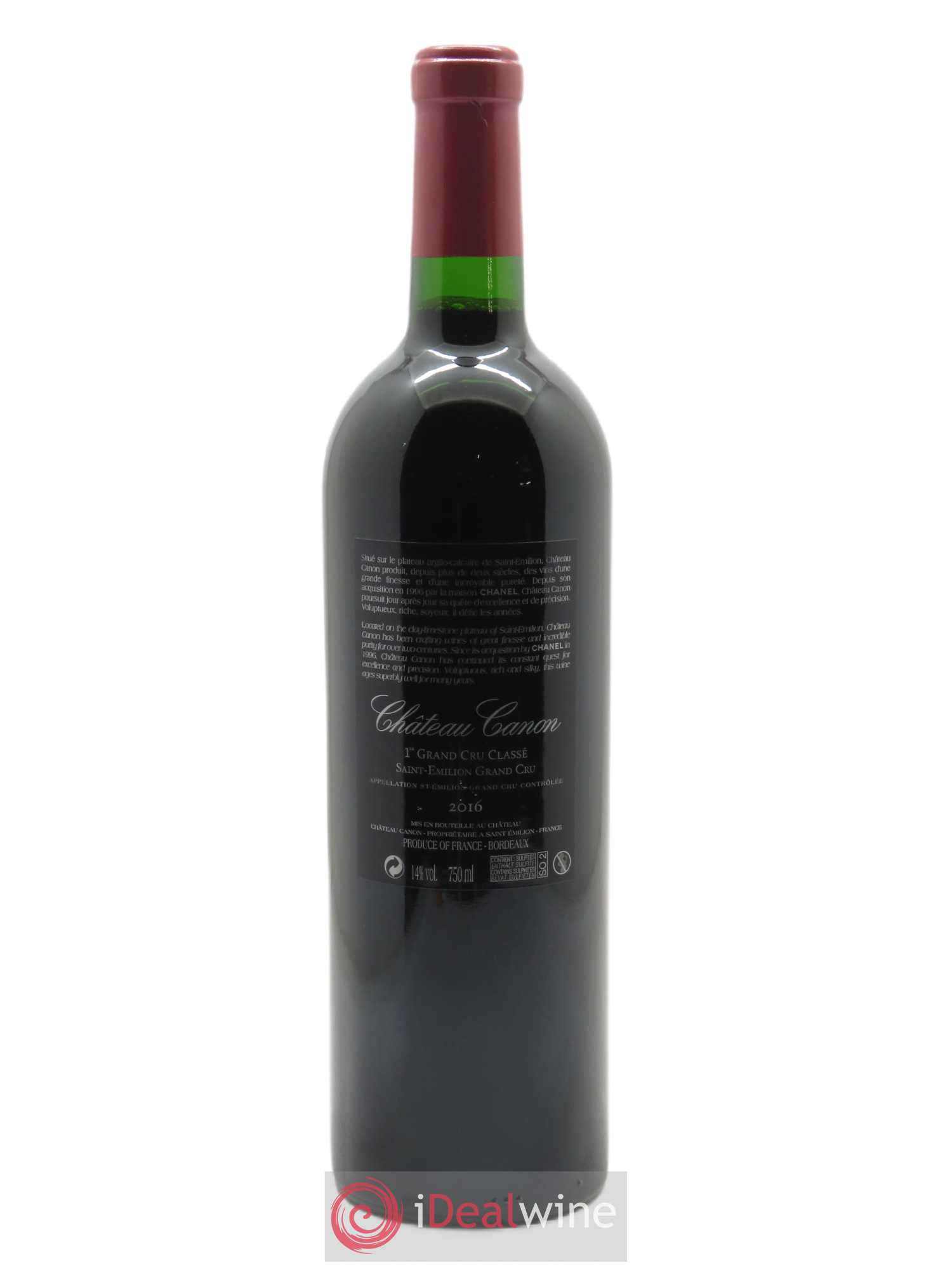 Château Canon 1er Grand Cru Classé B - 2016 - Lot of 1 bottle - 1