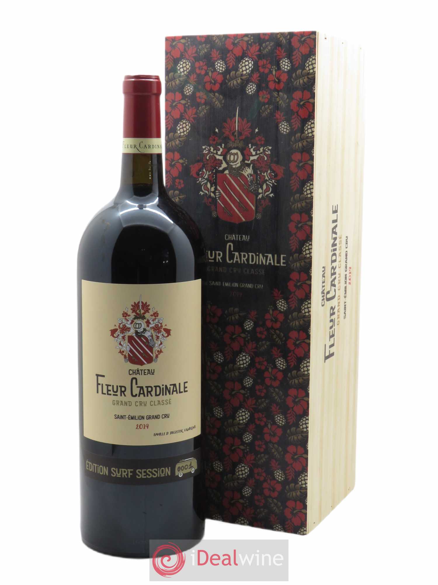 Château Fleur Cardinale - Edition Collector Surf Session (CBO à partir de 1 BTE) 2019 - Lot de 1 magnum - 0