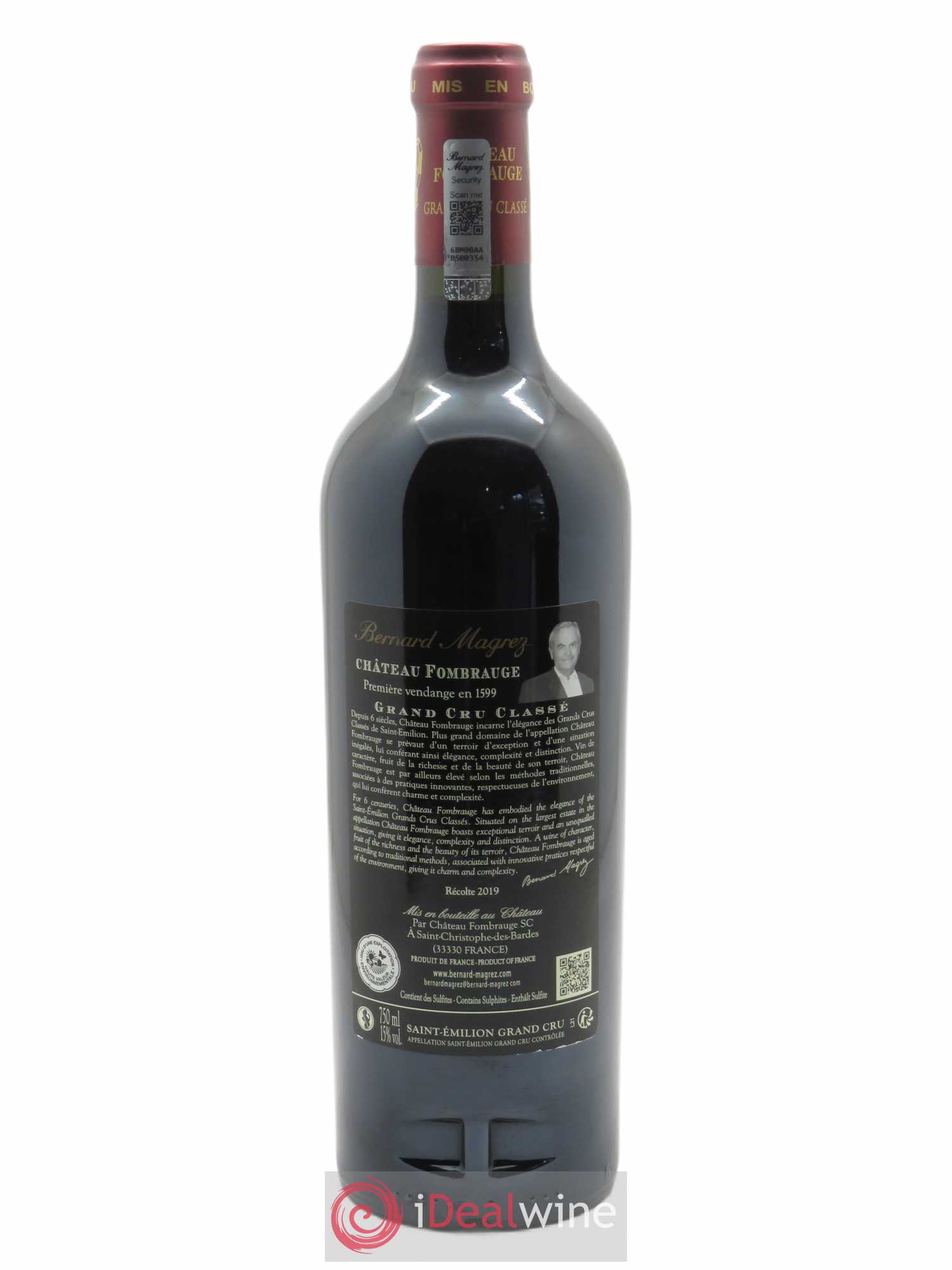 Château Fombrauge Grand Cru Classé 2019 - Lot of 1 bottle - 1