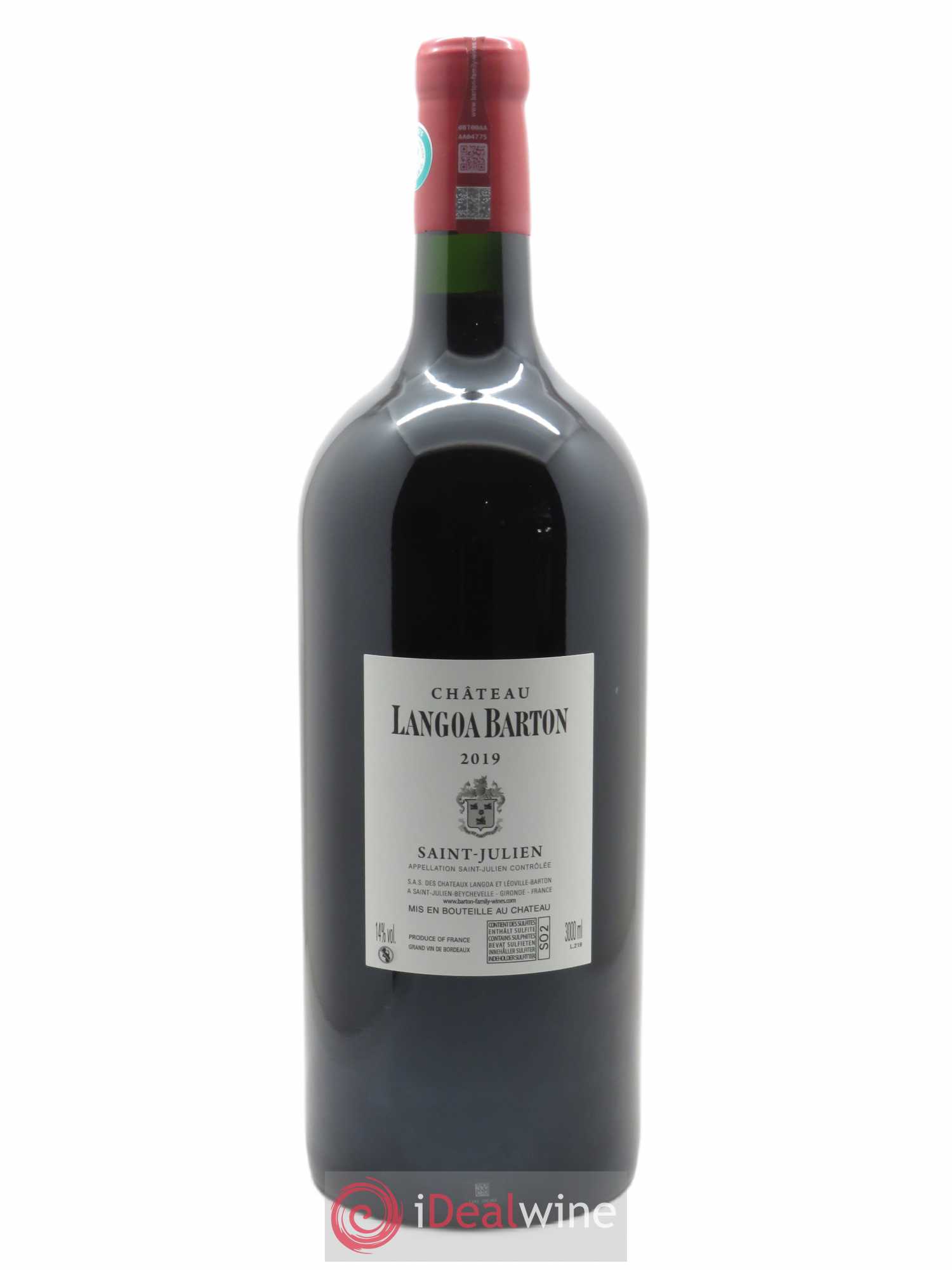Château Langoa Barton 3ème Grand Cru Classé (CBO à partir de 1 BTE) 2019 - Lot de 1 double magnum - 1