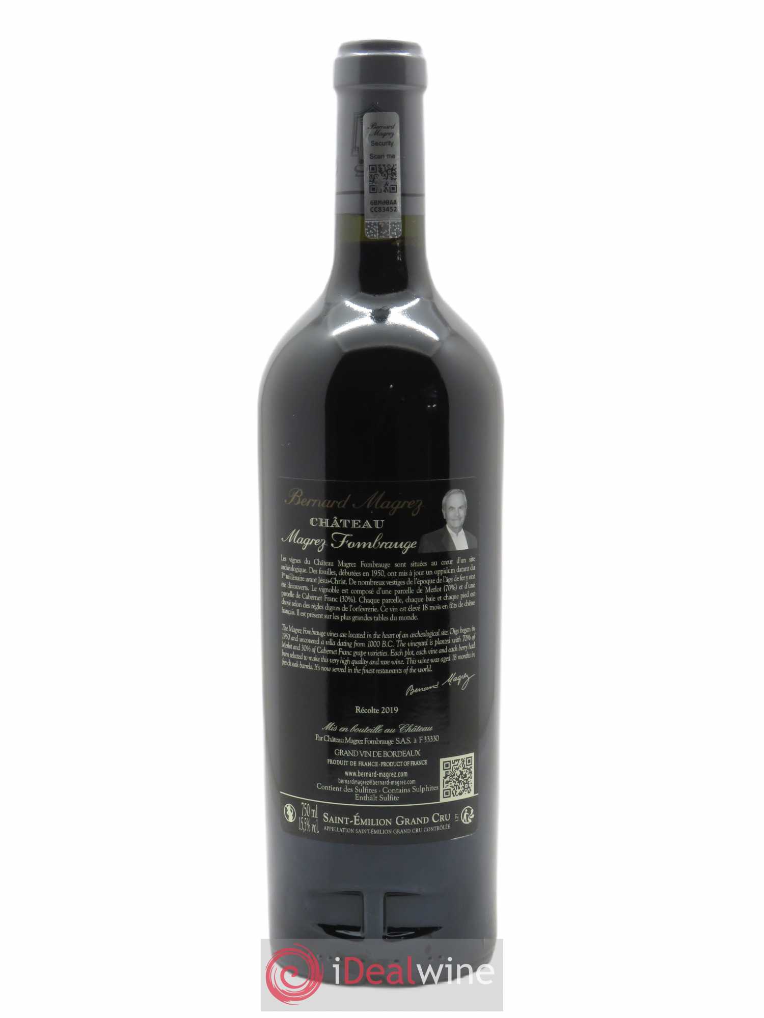 Château Magrez Fombrauge (CBO à partir de 6 BTS) 2019 - Lot de 1 bouteille - 1